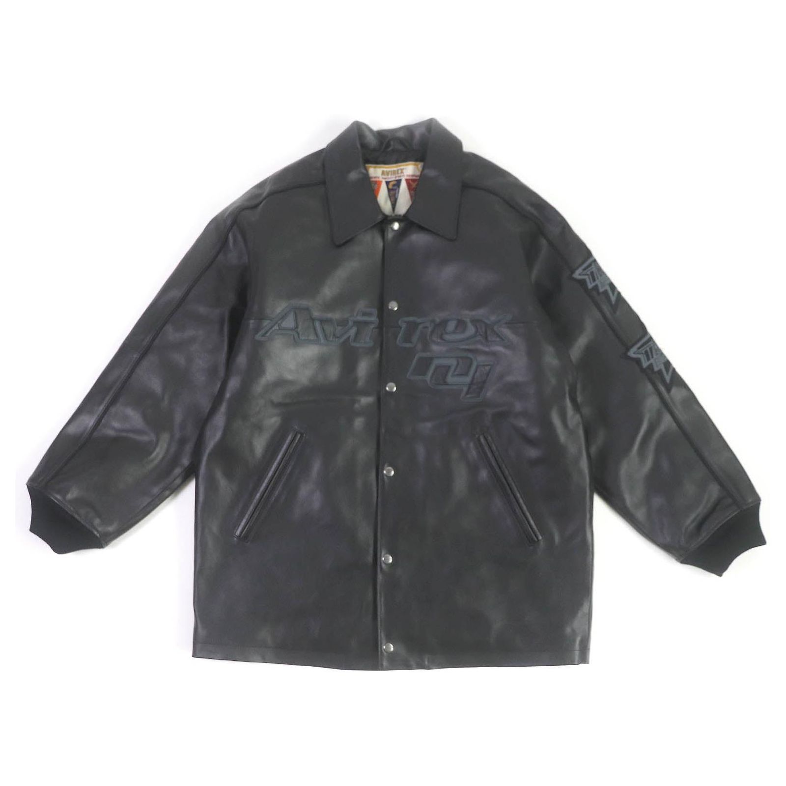 Autre Marque AVIREX GOALERS Leather Jacket Black L ref.JC1706370 
