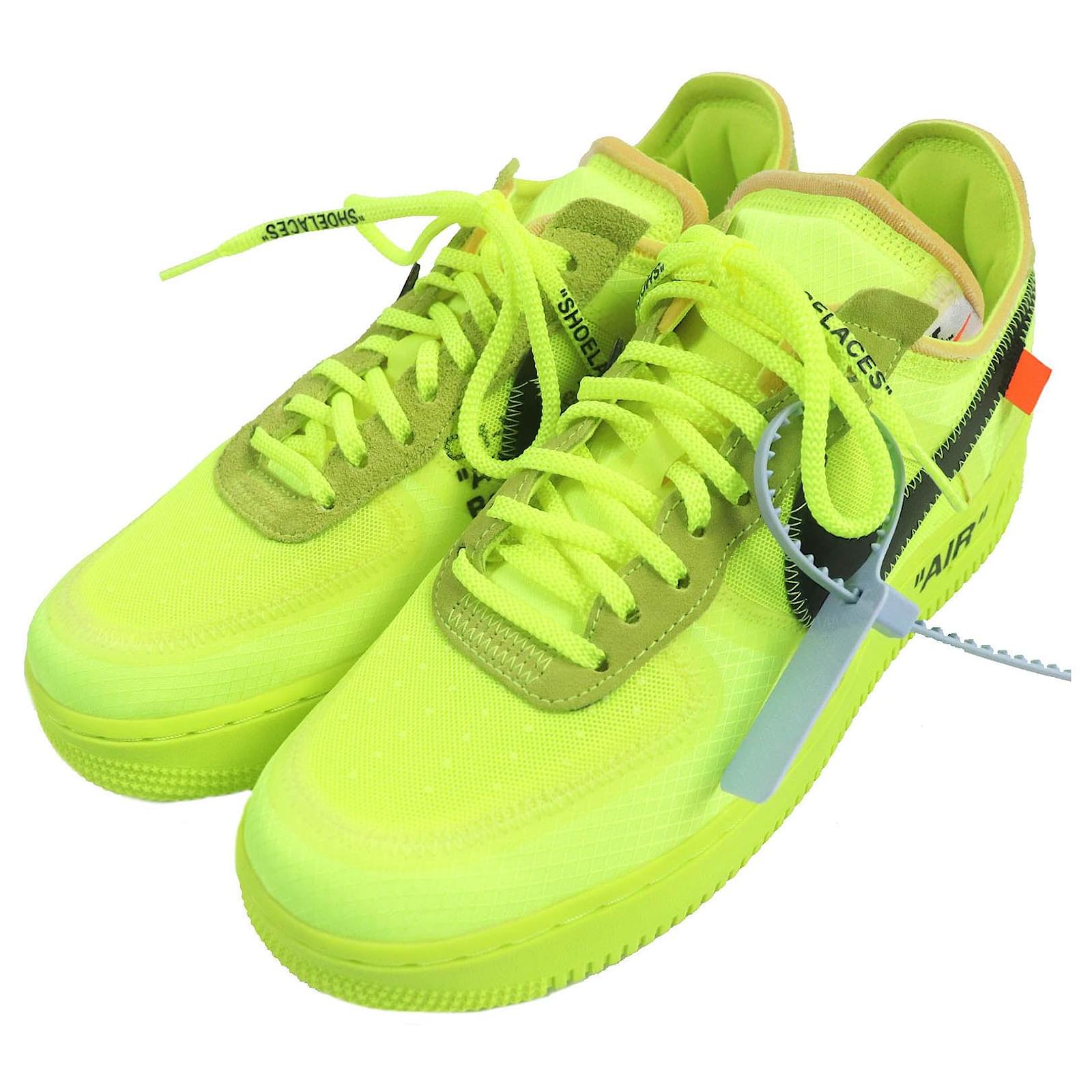 NIKE OFF WHITE AIR FORCE 1 Sneakers Bassi Gialli