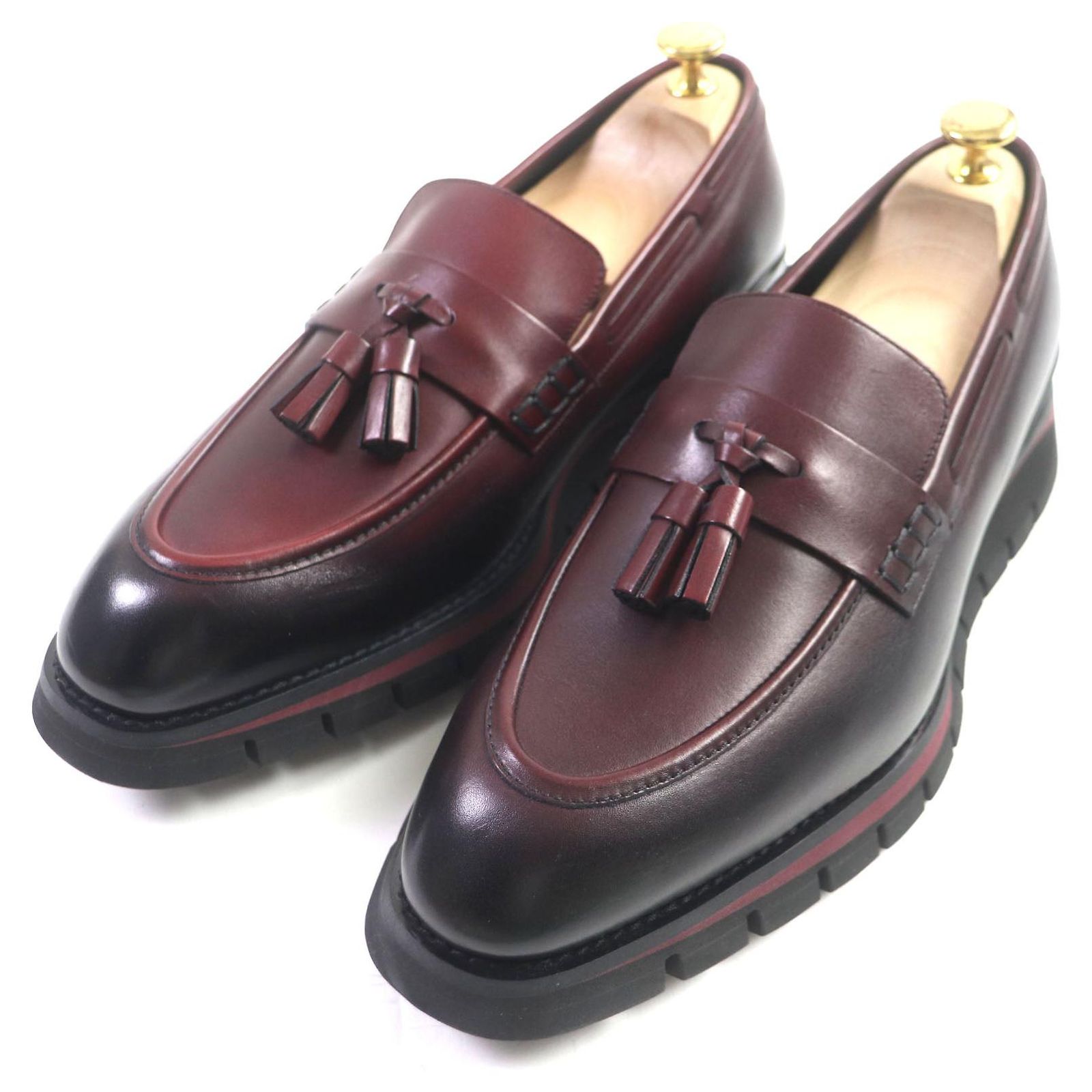 Louis Vuitton Men\'s Dark Brown Leather Tassel Loafers Christian Louboutin Men main image 4