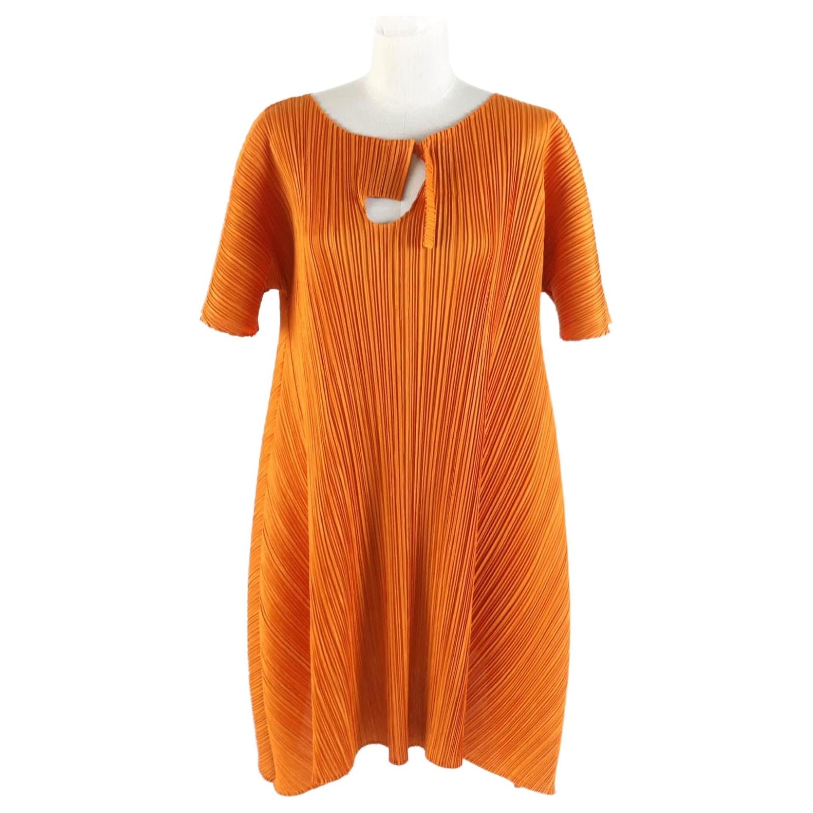Please Issey Please Marca Vestiti Abito Arancione Issey Miyake