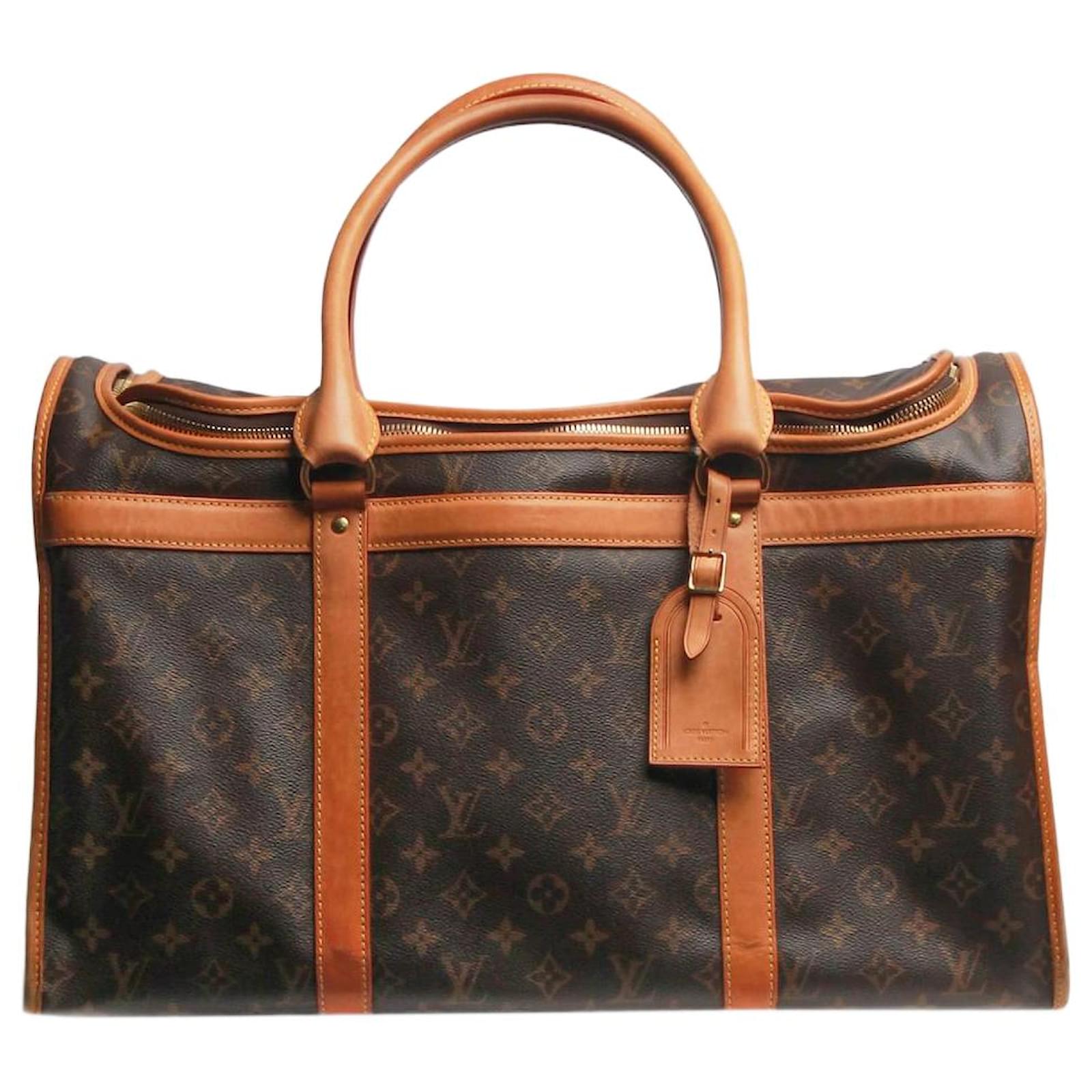 Louis Vuitton Brown Monogram Pet Carrier 50 Cloth ref.1707185 Joli Closet