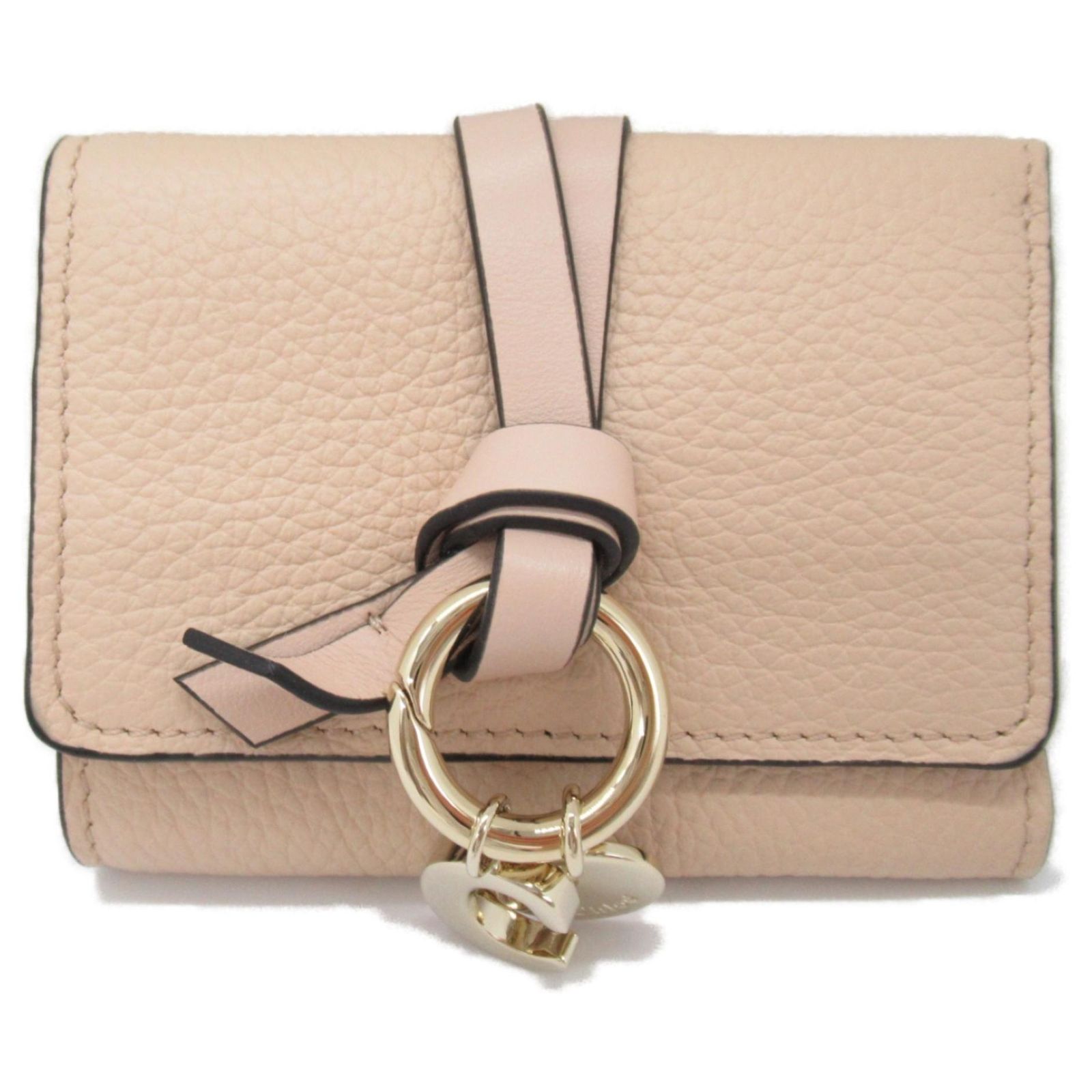 Chloé Beige Leather Tri-fold Wallet ref.1707246 - Joli Closet