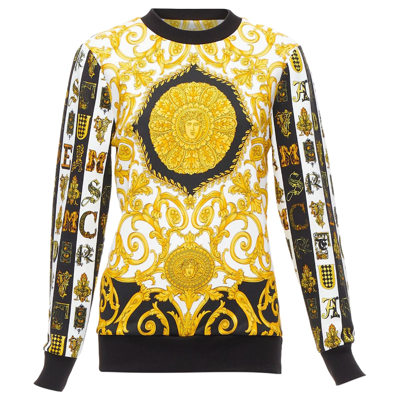 Crew Neck Versace Baroque Jumper Versace Mixed Archive Barocco