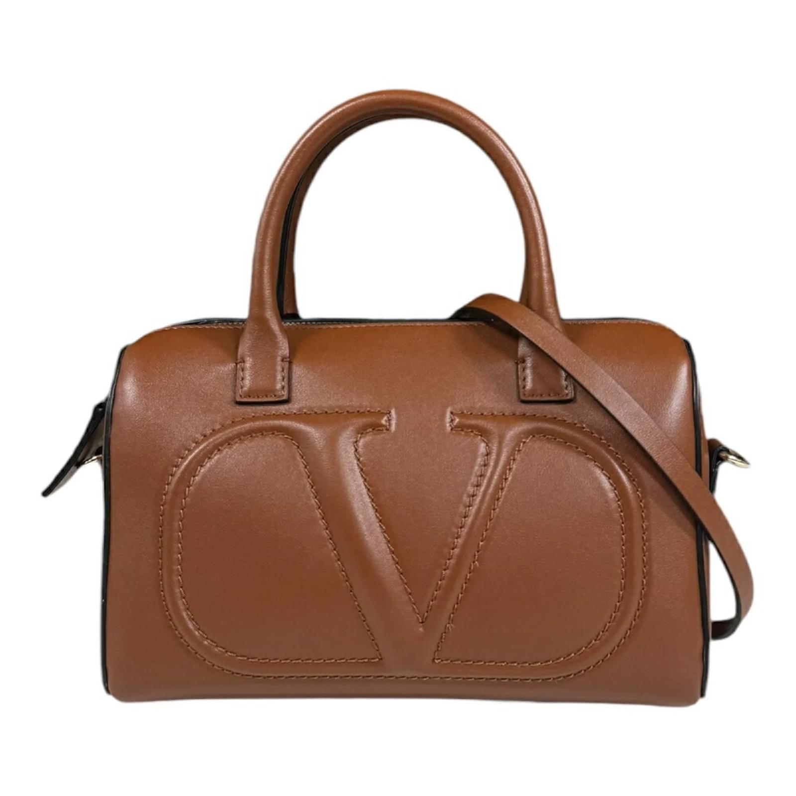 Valentino Garavani Brown Leather Shoulder Bag ref.1709385