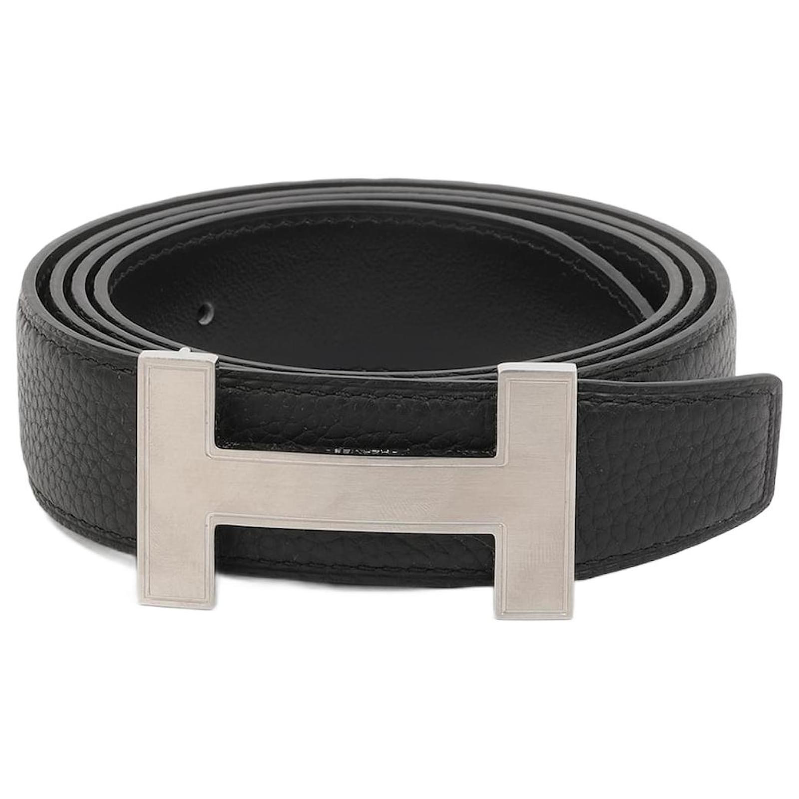 Constance Hermès Ceinture HERMES cm 100 Cuir Noir
