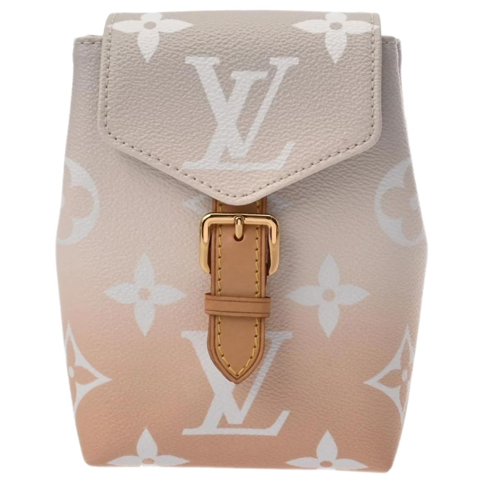 Louis Vuitton Monogram By the Pool Tiny Backpack Beige Grey 