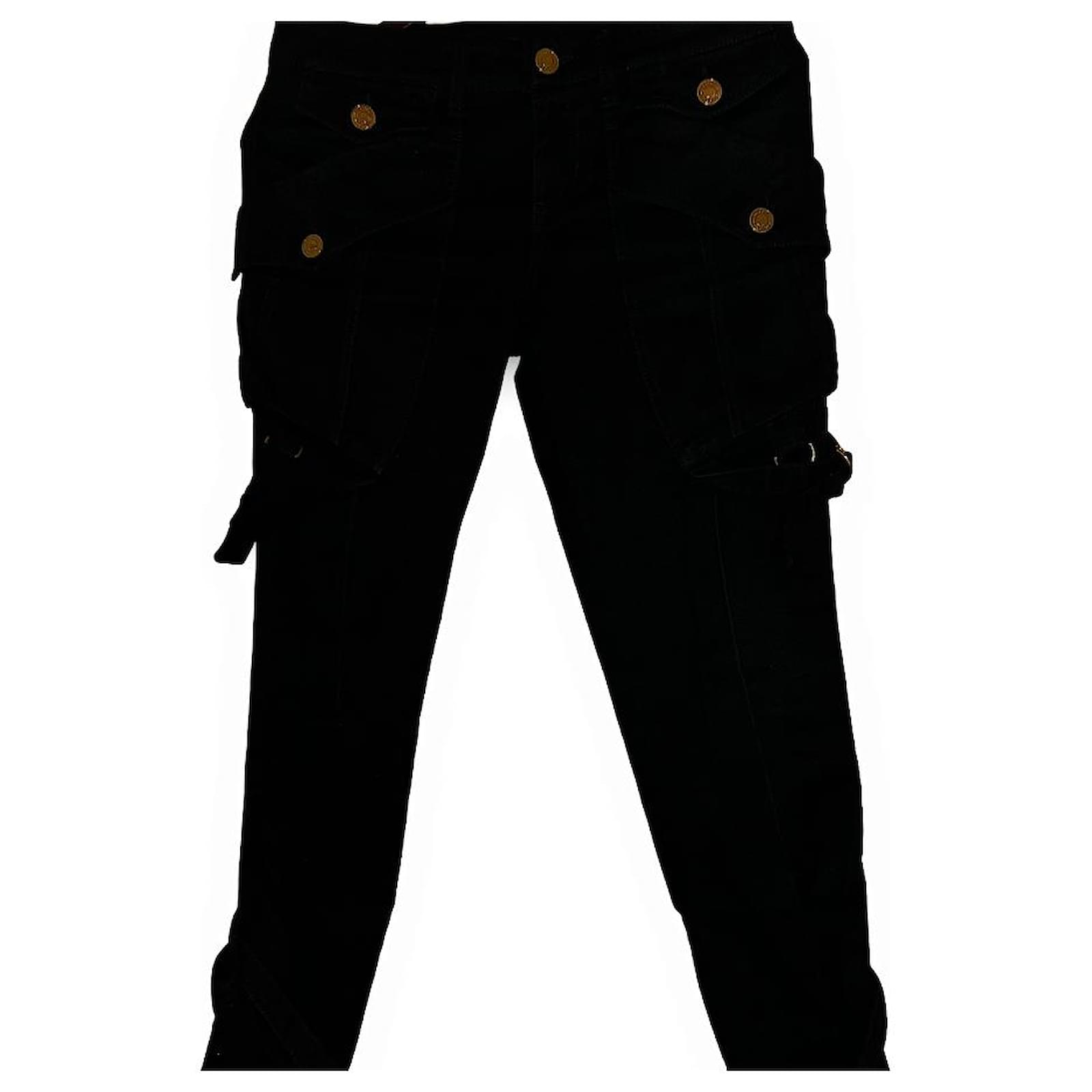 Gucci Tom Ford Rare Black Bondage Style Denim Cotton