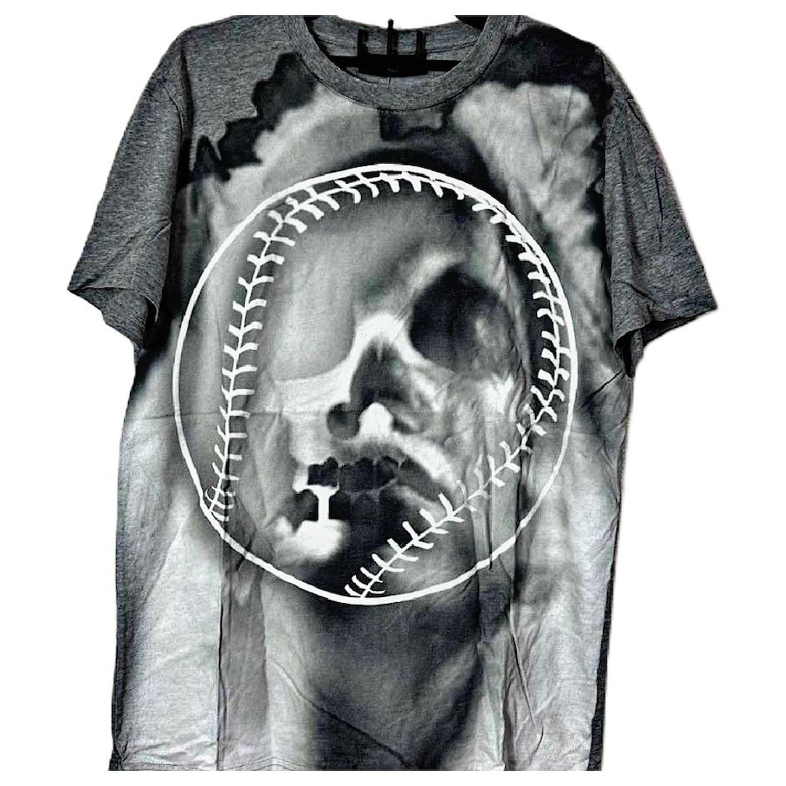 T-shirt con stampa teschio da baseball Authentic Givenchy 13 AW