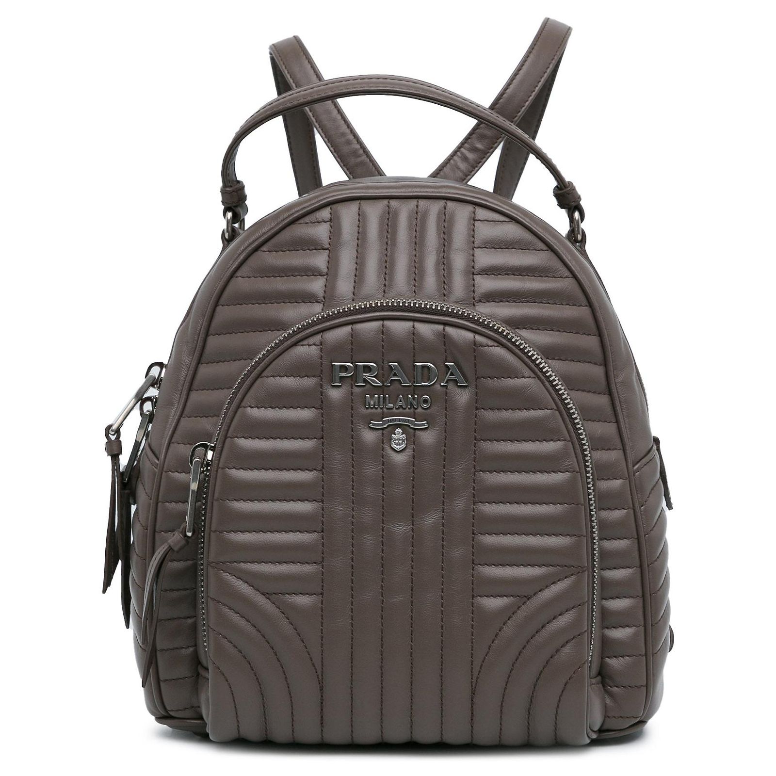 Prada Soft Calf Leather Backpack Leather backpack Prada Blue in Leather - 44042961 main image 3
