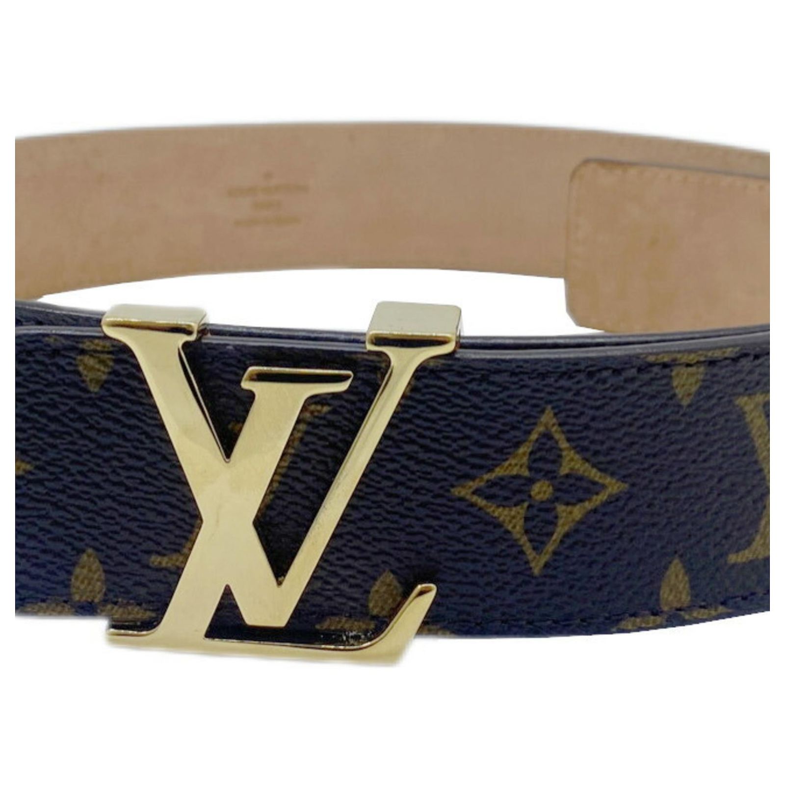 Louis Vuitton M9608 Brown Monogram women’s size 80/32 Louis Vuitton Monogram LV Initiales 40mm Belt 32 – THE CLOSET main image 4