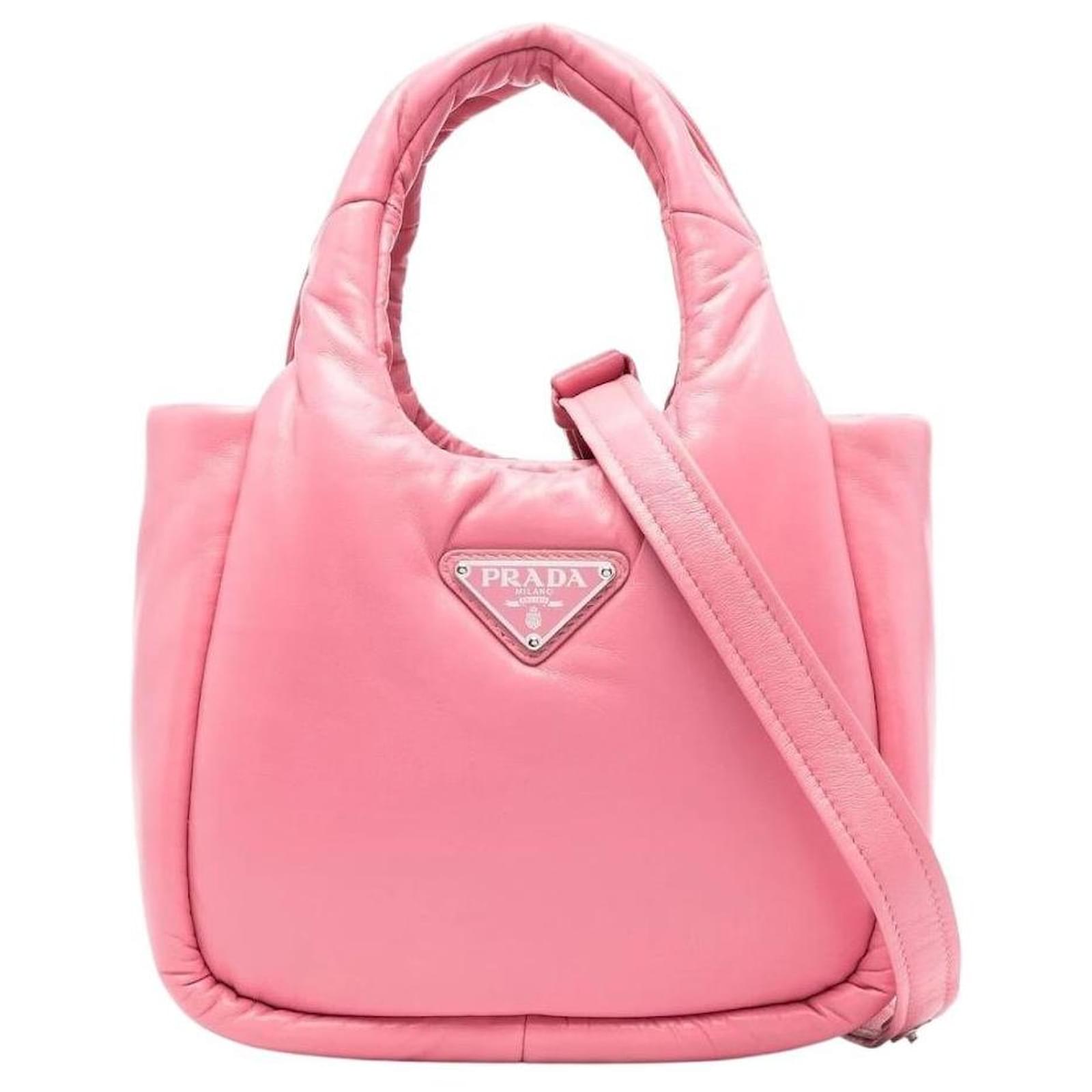 Prada pink leather bag sale