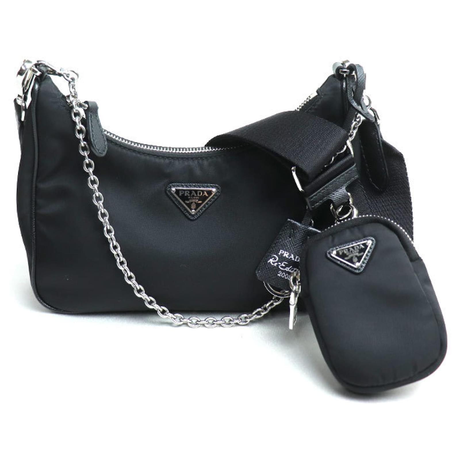 Prada Re-Edition 2005 Re-Nylon Shoulder Bag Black