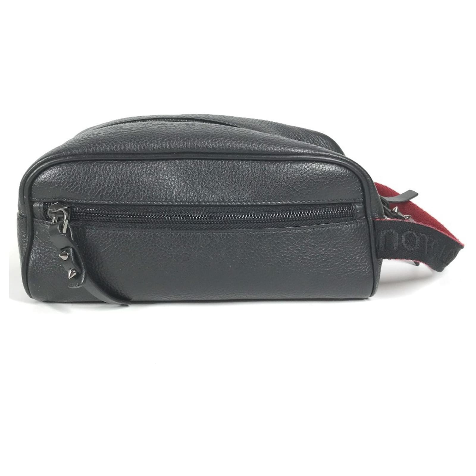 正規 CHRISTIAN LOUBOUTIN BLASTER Bag 1 Blaster - Pouch - Calf leather - Black - Christian Louboutin