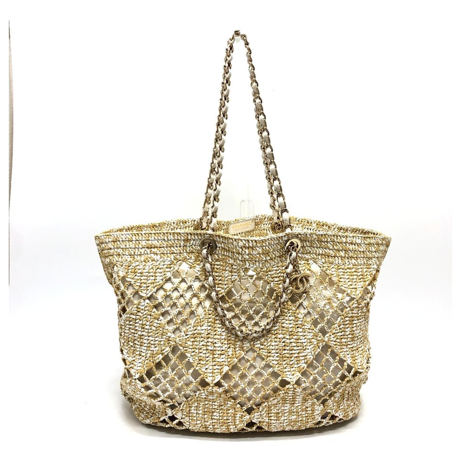 Chanel AS4576 Raffia Effect Weaving Bag Beige ref.JC1720413 (Sold Chanel AS4576 Raffia Effect Weaving Bag Beige ref.JC1720413 (Sold