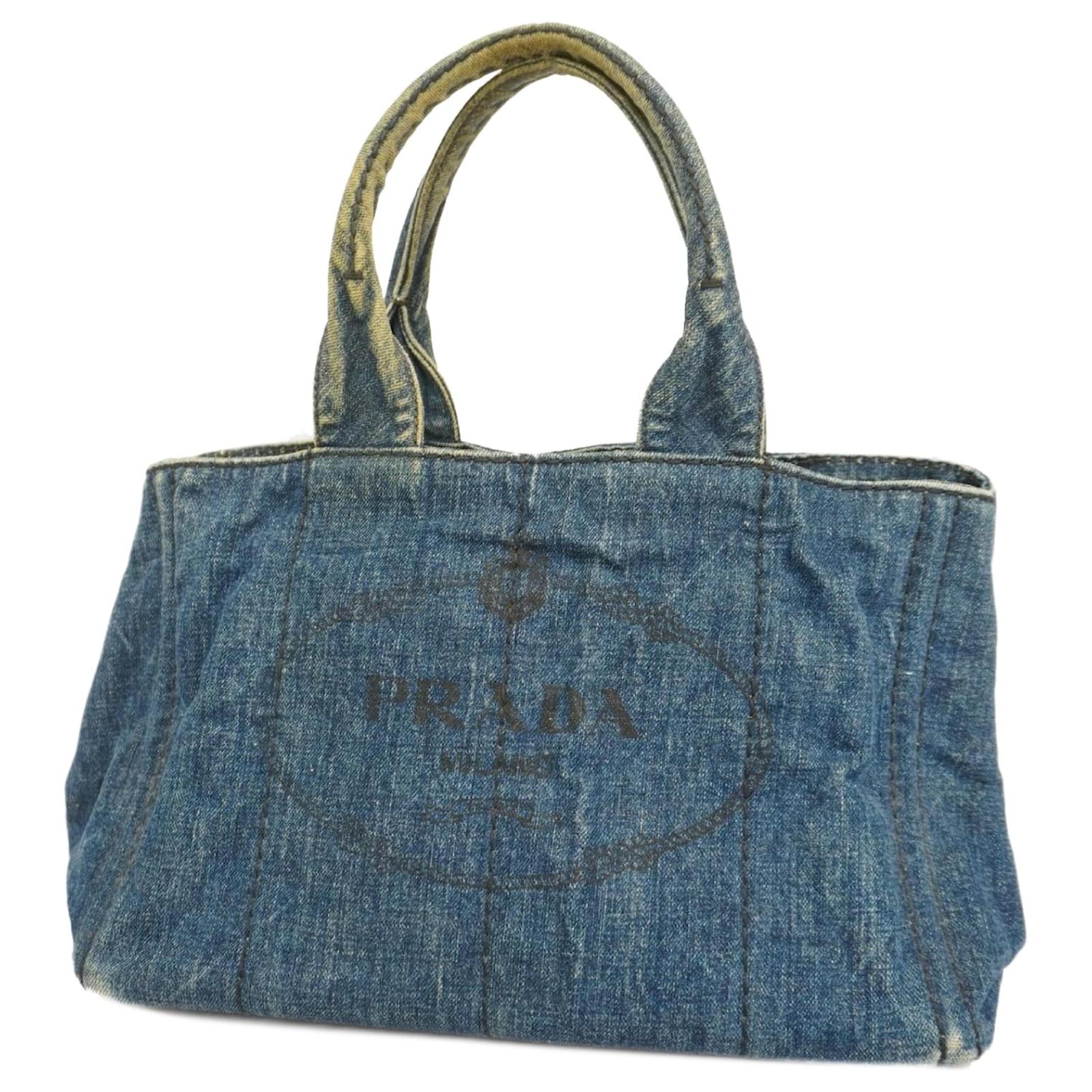 Prada Blue Denim Tote Bag Joli Closet - Main Image