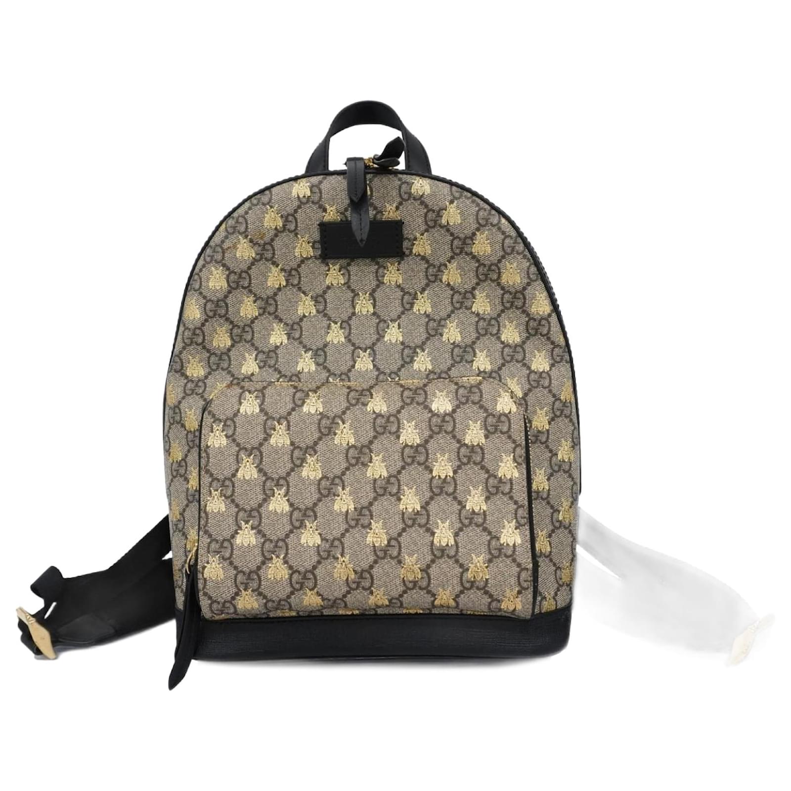 Gucci backpack gold bees sale