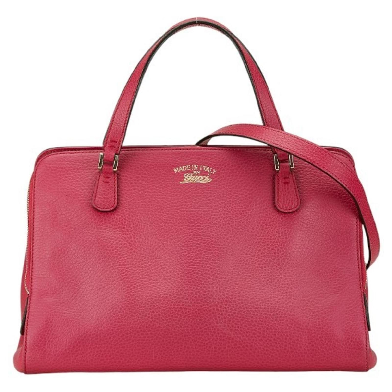 Gucci Swing Handbag Shoulder Bag Pink Leather ref.1724120 Joli Closet