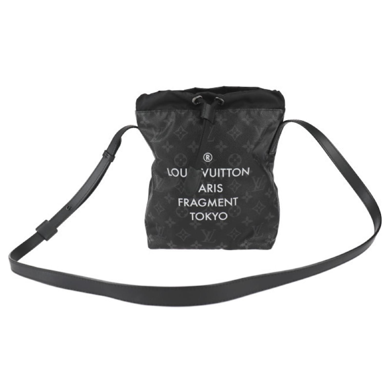 LOUIS VUITTON FRAGMENT nano bagバッグ 黒 Louis Vuitton Monogram Eclipse Fragment Nano Shoulder Bag FO