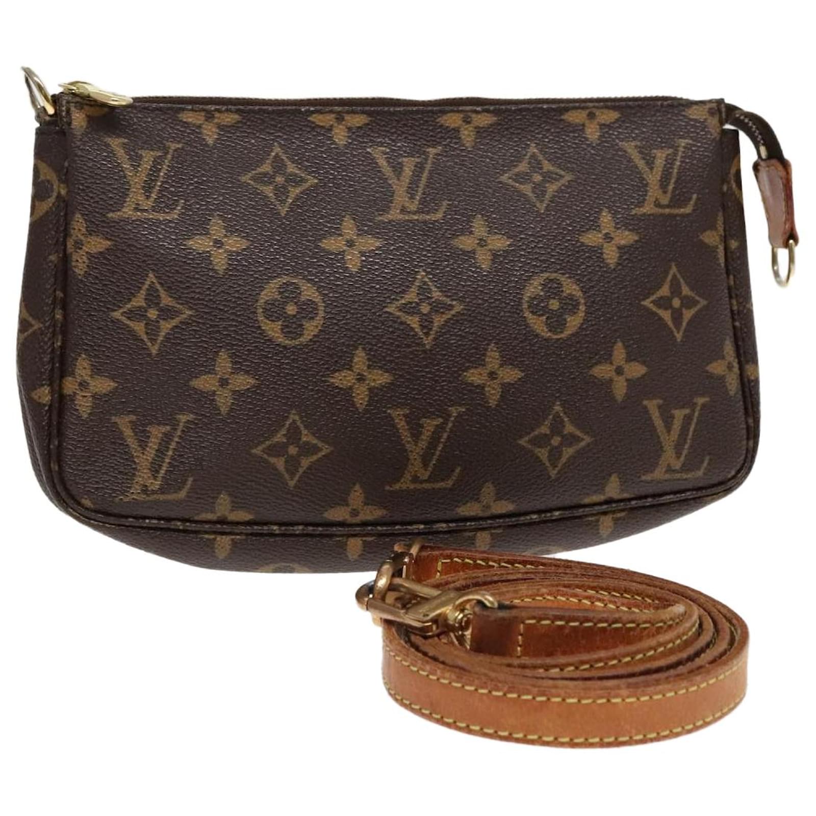 LOUIS VUITTON Monogram Pochette Accessoires Pouch M51980 LV Auth 92894