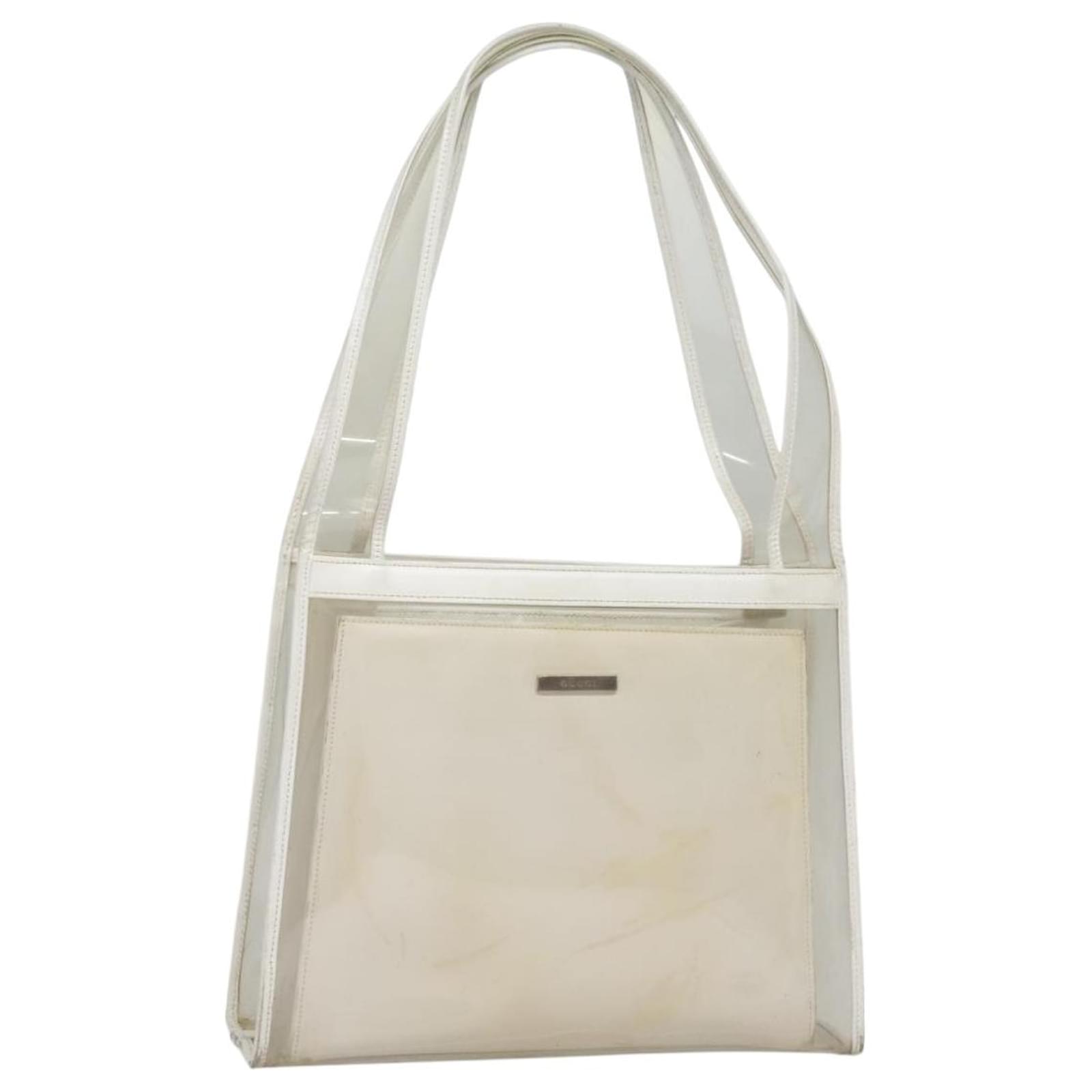 GUCCI Tote Bag Vinyl Clear 001 2058 1773 5 Auth 92362 Polyurethane ref.1725648 Joli Closet