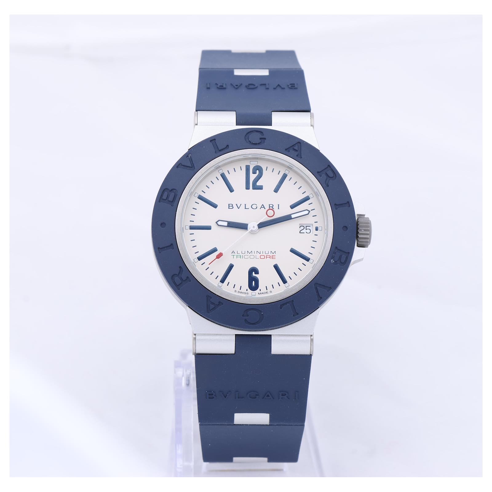 Bulgari Reloj BVLGARI Aluminum Tricolor BB40AT BUAQ7II AL Caucho