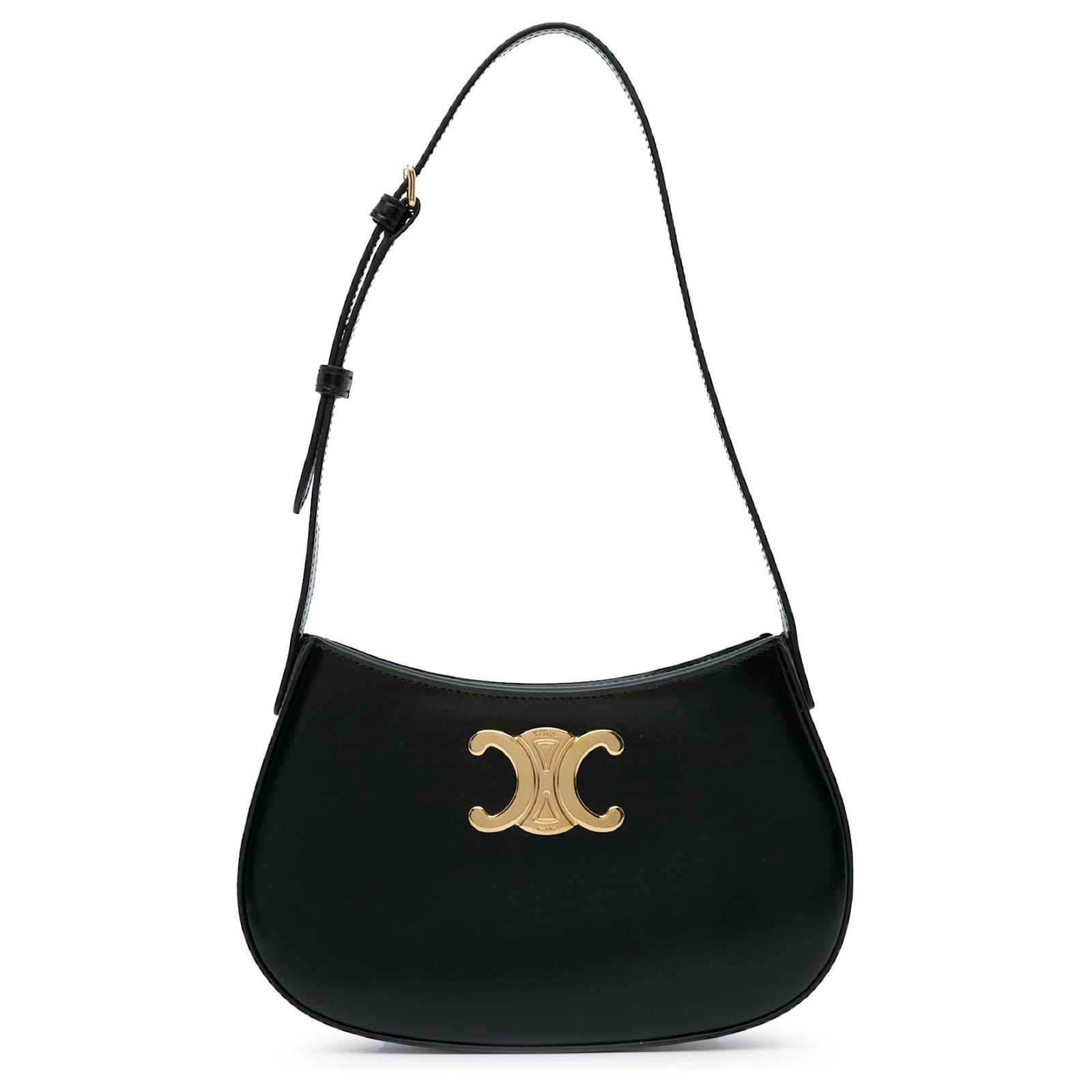 ショルダーバッグ・ポシェット Celine Medium Tilly Leather Shoulder Bag CELINE Tilly Medium Triomphe Canvas & Leather Shoulder Bag