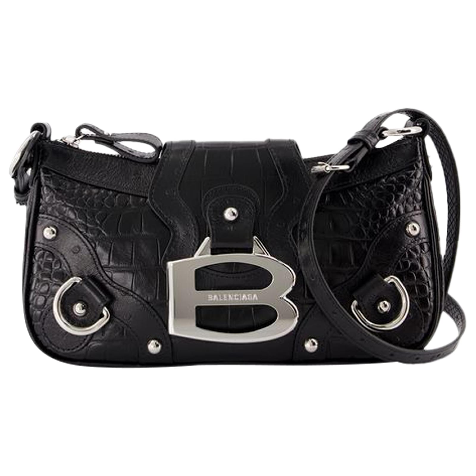 バッグ baalenciaga shoulder bag balck reflect Balenciaga Women's' 4X4 Shoulder Bag in Black | LN-CC®