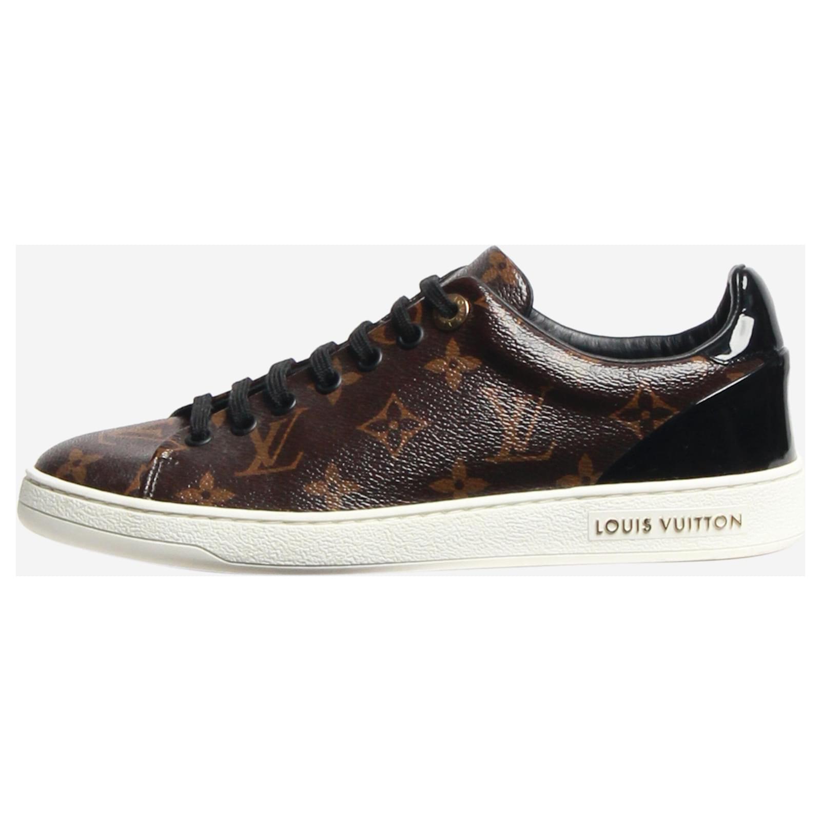 Louis Vuitton Brown Monogram Frontrow trainers size EU 37 Cloth