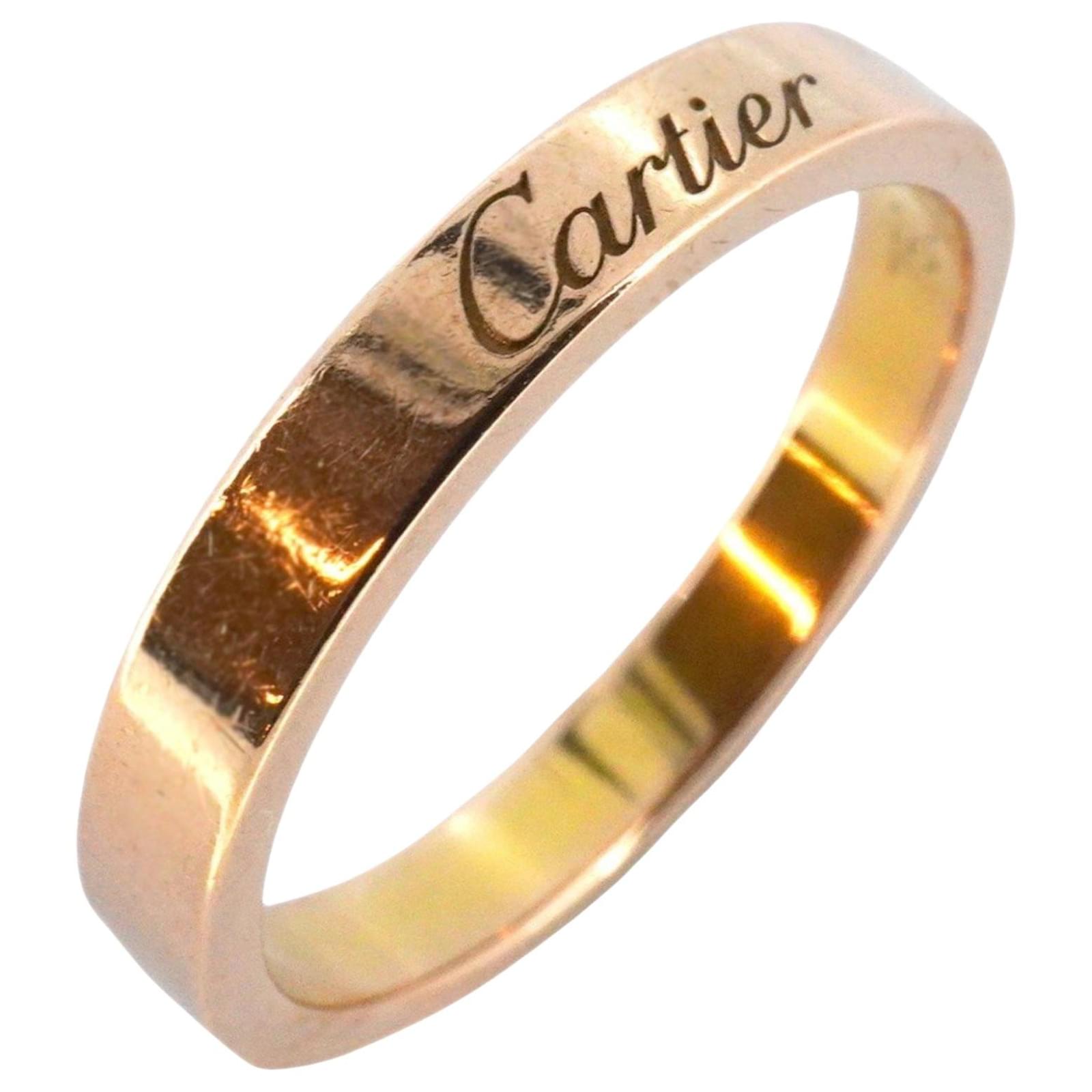 Alianza C de Cartier Dorado Oro rosa Joli Closet