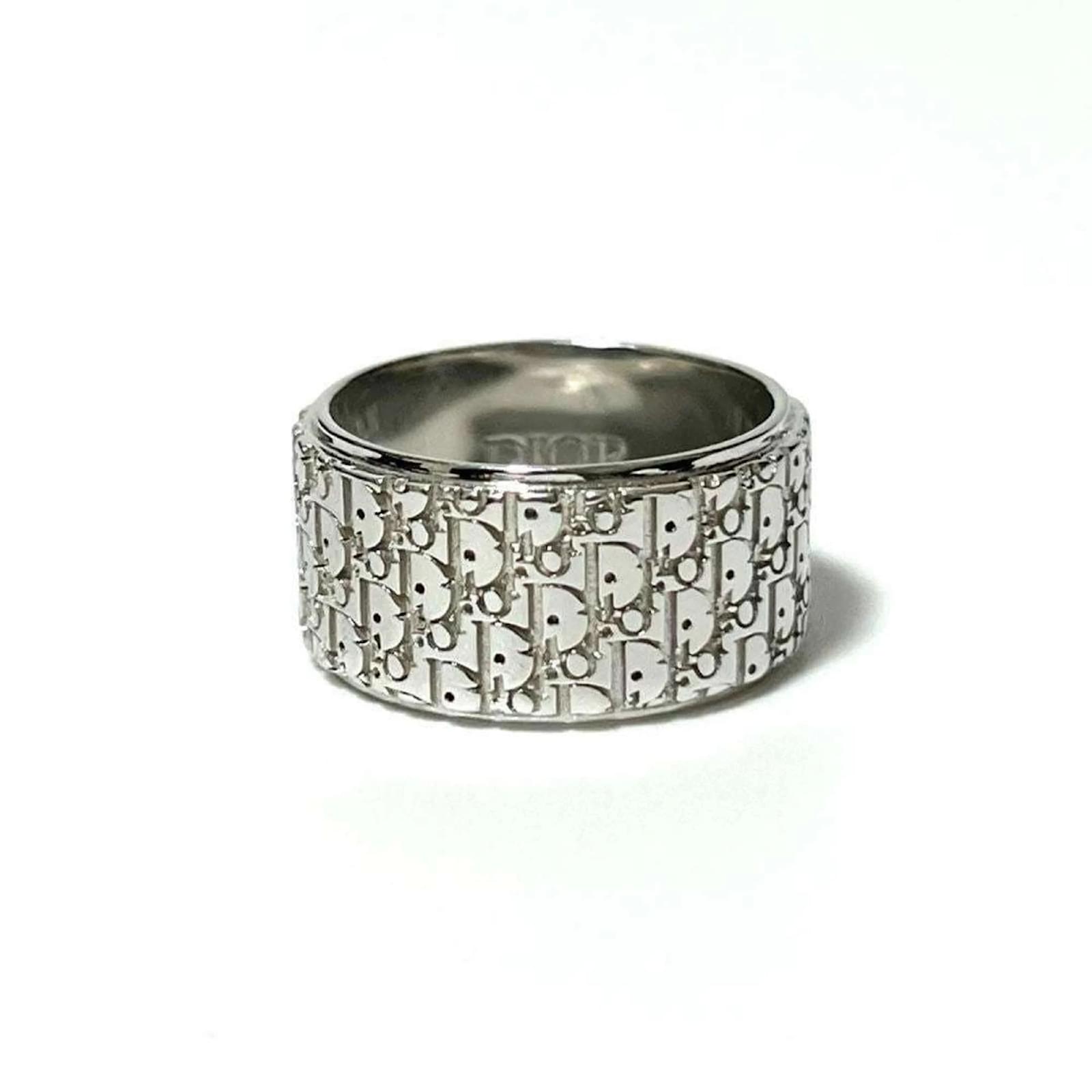 DIOR OBLIQUE STERLING SLIVER RING リング