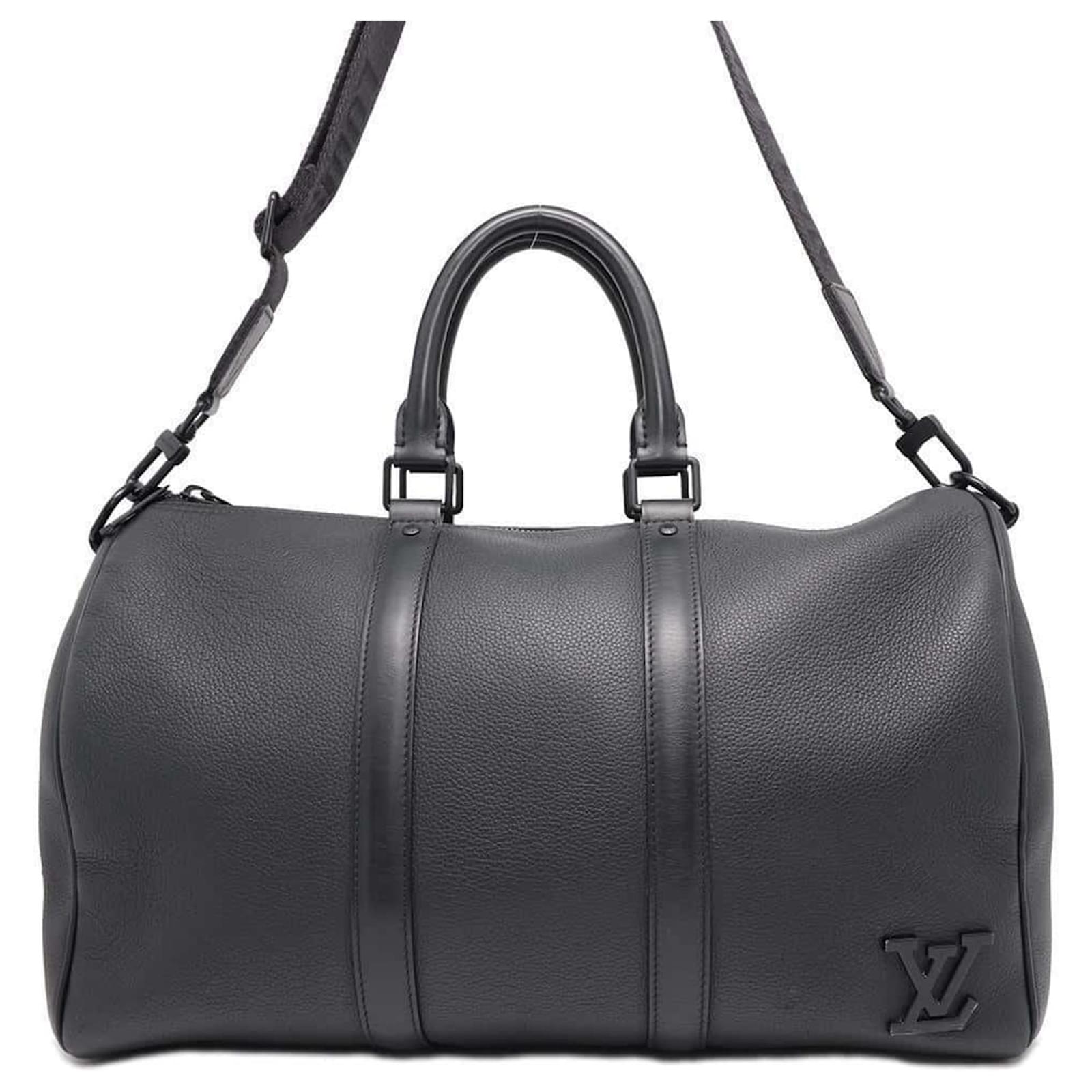 Sac Boston Keepall Bandoulière 40 Louis Vuitton Cuir Noir ref.1730612 -  Joli Closet