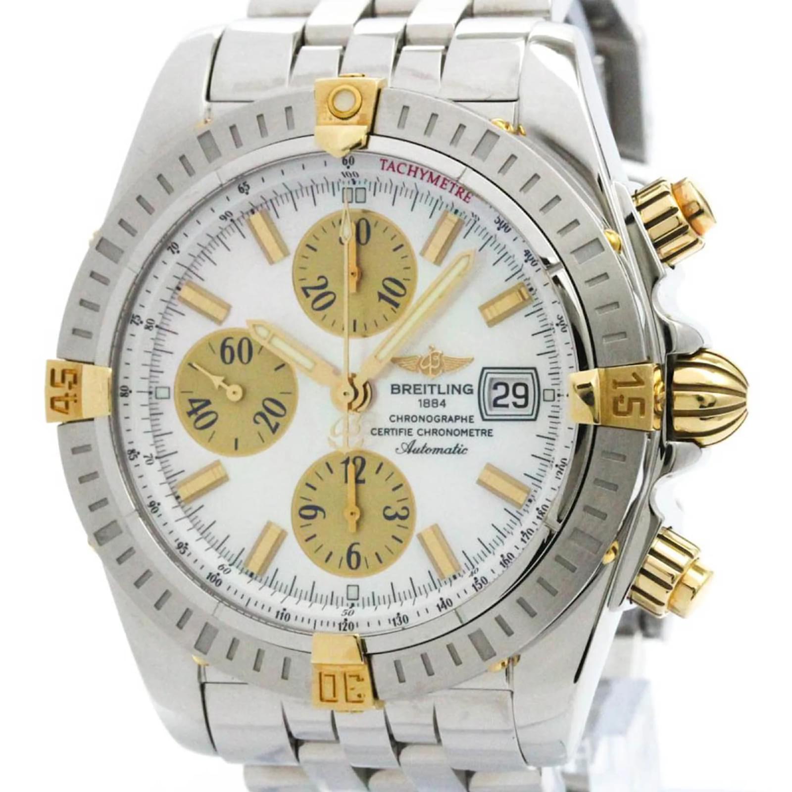 Montre pour homme Breitling Chronomat Evolution en or 18K et acier
