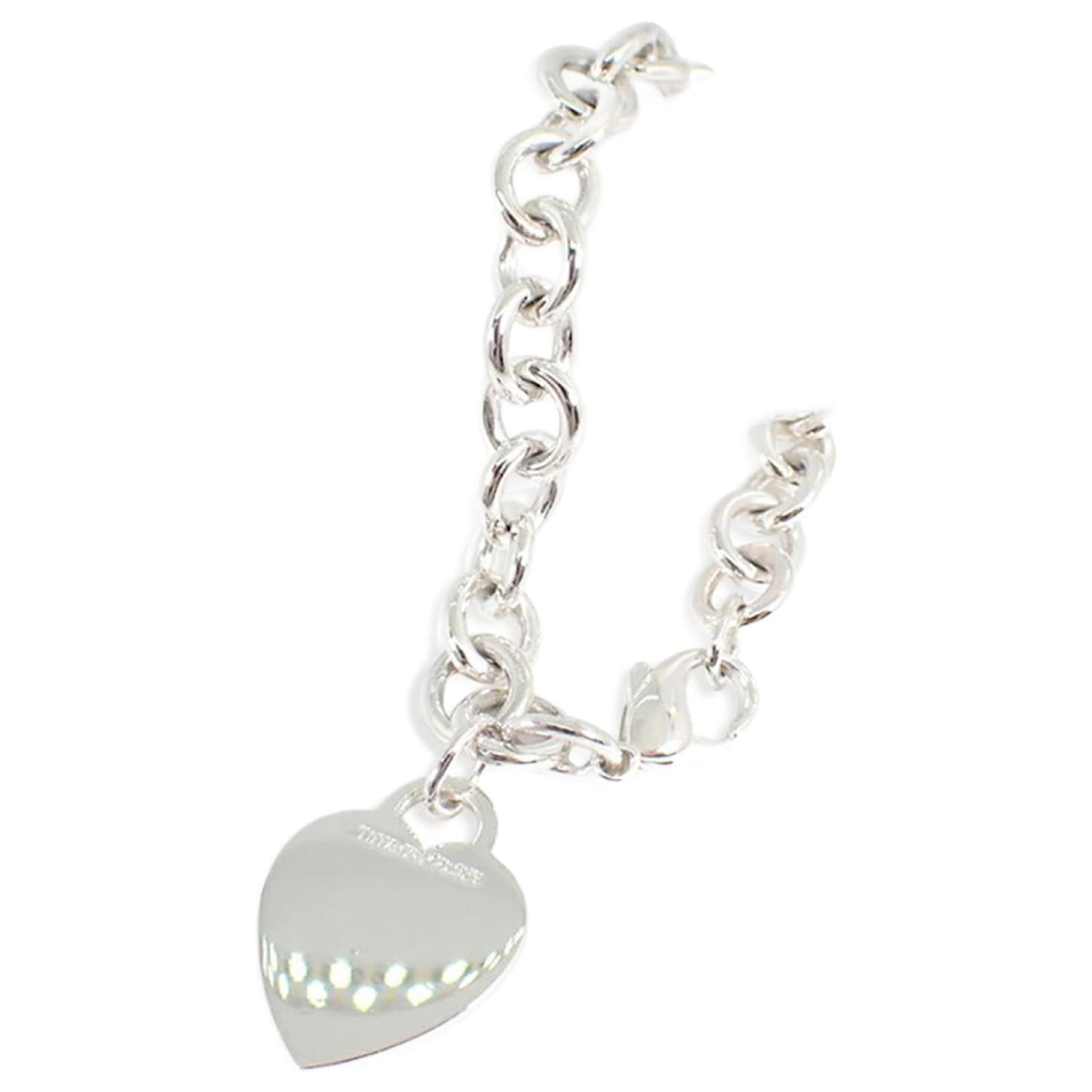 Tiffany Sterling Silber Herz Charm Armband
