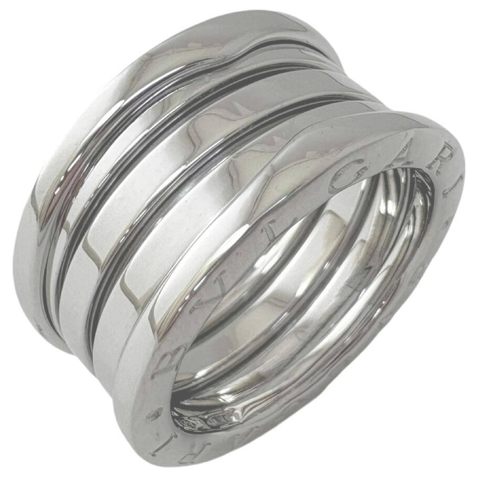 Jewelry B Zero1 Ring Bulgari B Zero Ring Silber Bulgari Bvlgari 4-Band Ring  White Gold