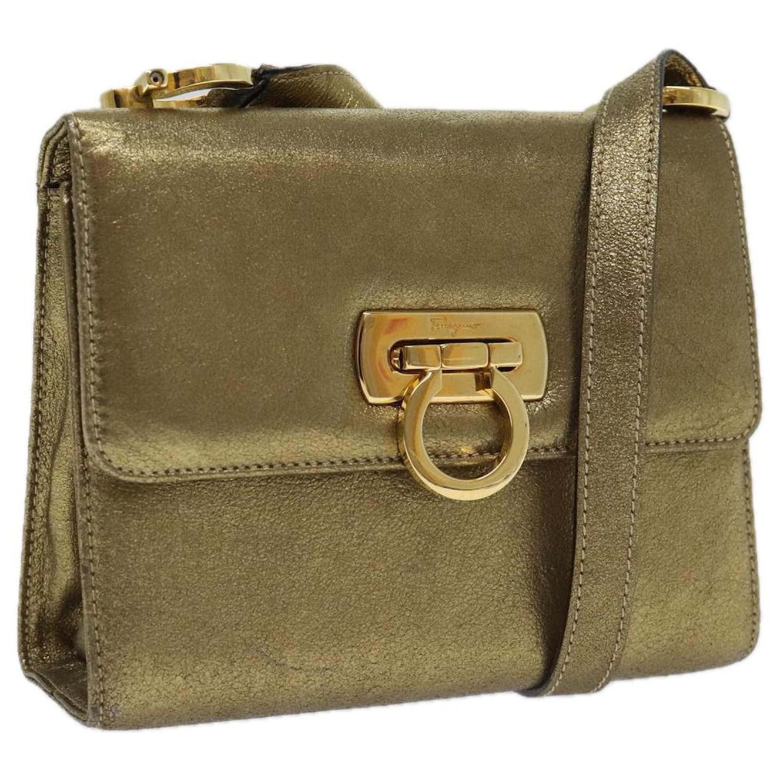 Ferragamo gold bag online