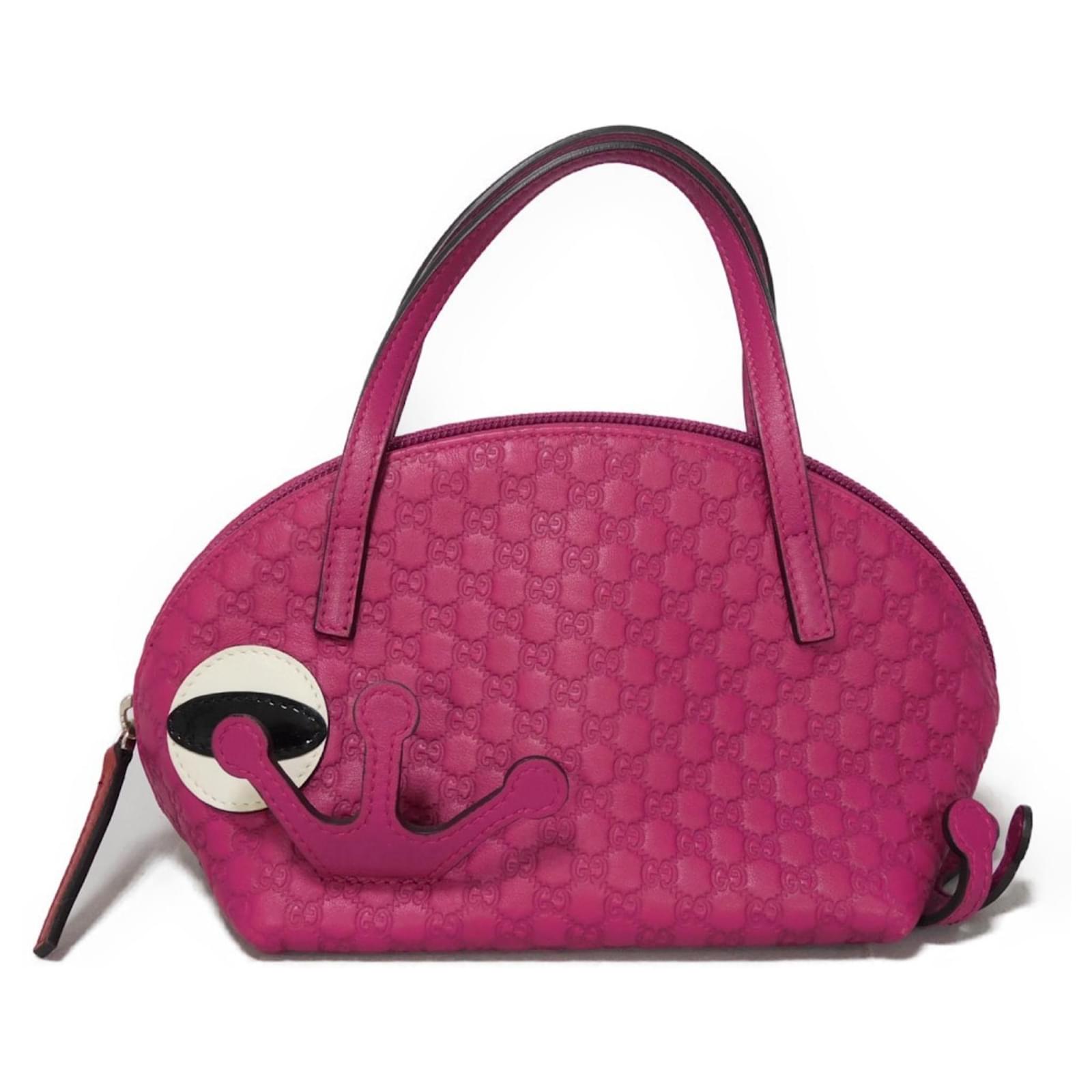 GUCCI キッズ　牛革レザー ジャケット 女児　パープル　110cm kids Gucci Handbag Guccissima Children's Frog Bag Purple Leather ref