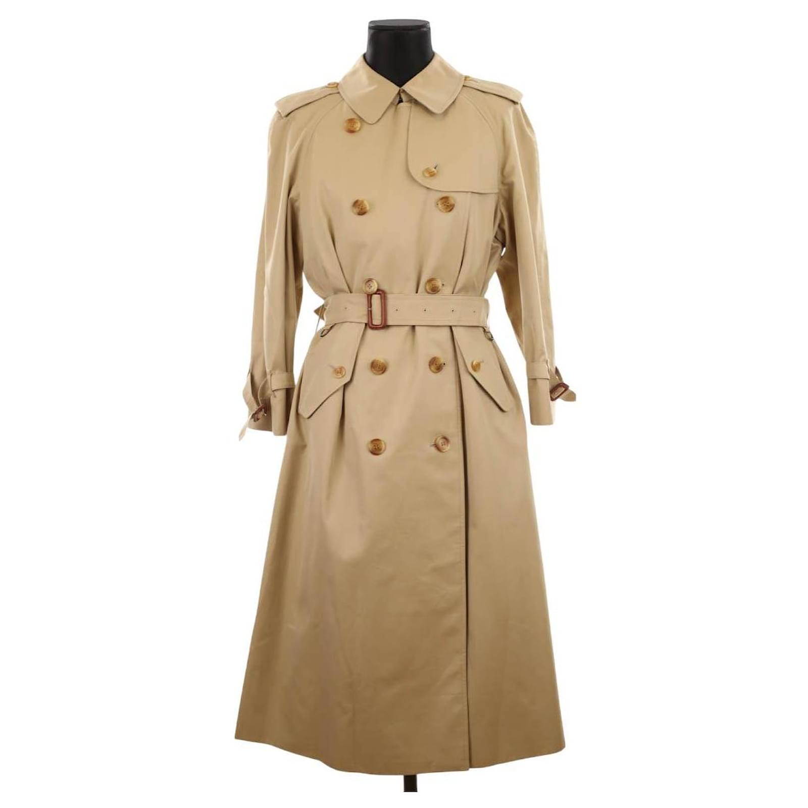 Burberry Trench coat Beige Polyester ref.1733486 - Joli Closet Burberry Trench coat Beige Polyester ref.1733486 - Joli Closet