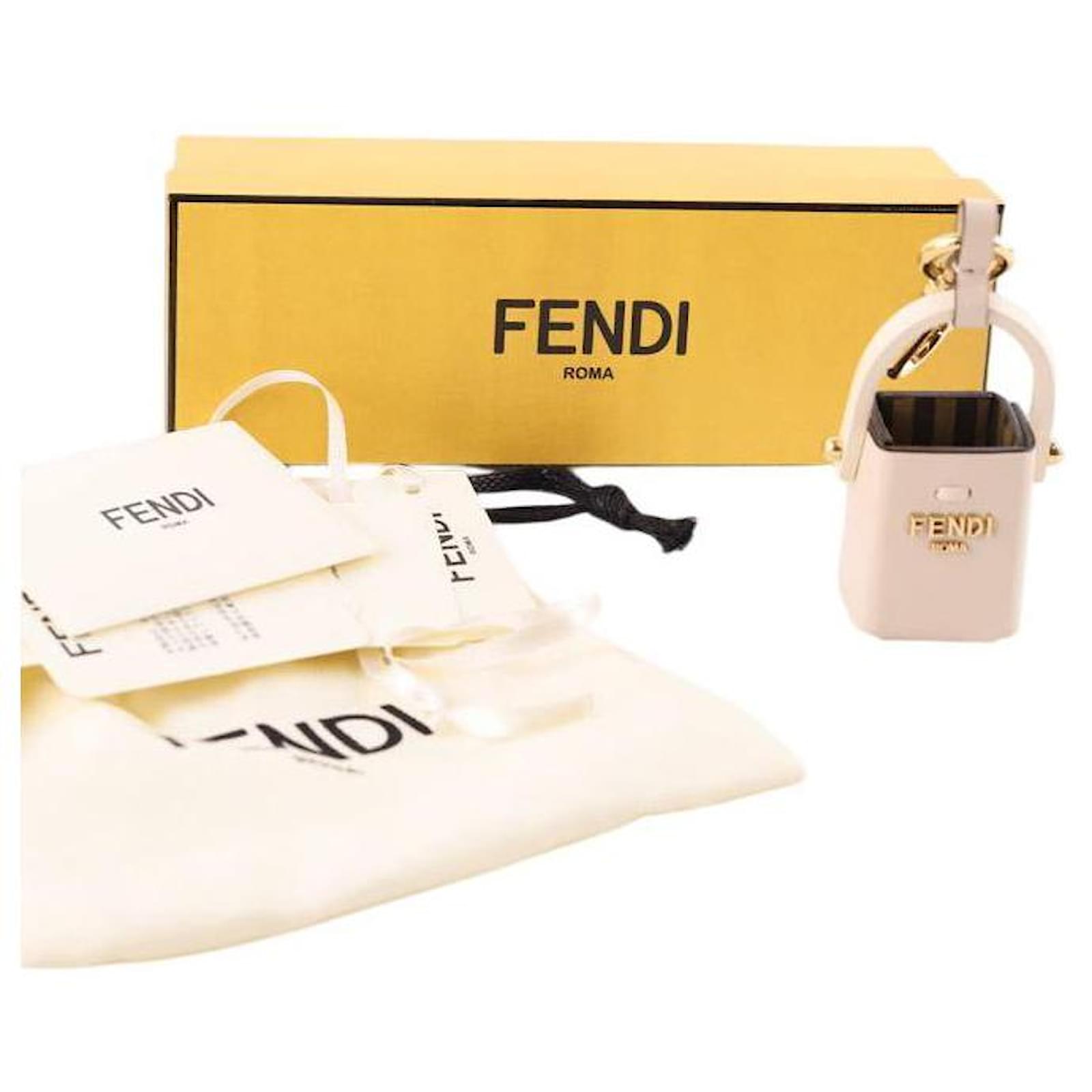 Fendi Leather perfume holder Beige ref.JC1733721 (Sold) - Joli Closet