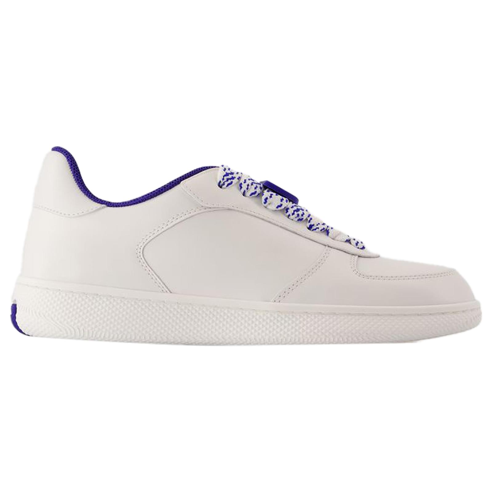 Terrace Sneakers - Burberry - Leather - White Pony-style