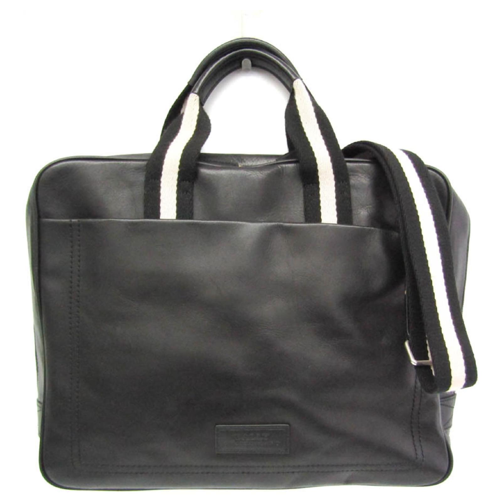 Herren-Ledermappe und Umhängetasche Bally TAED Schwarz