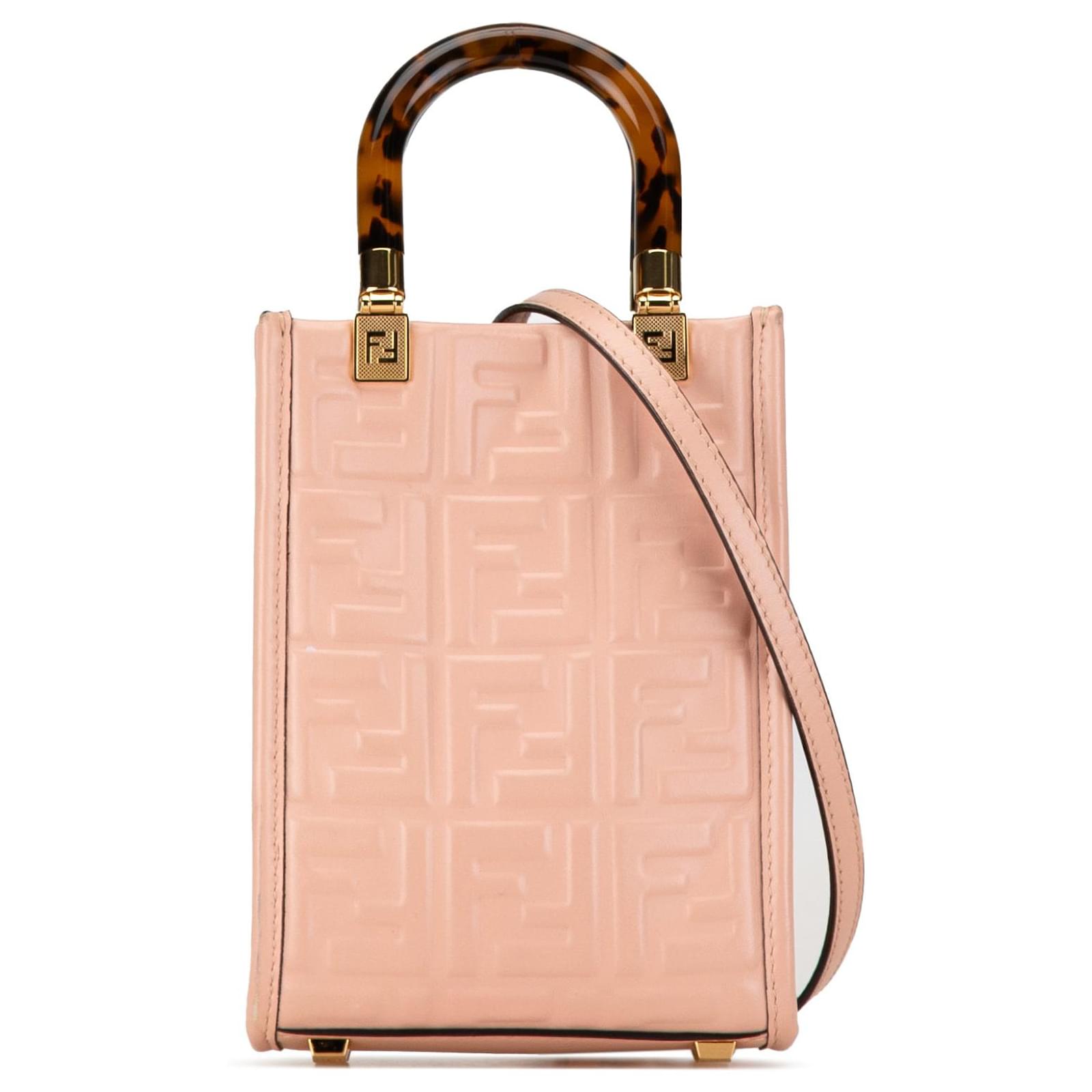 トートバッグ Fendi Small Shopper FENDI(フェンディ) Zucchini Pattern Tote Bag with Mini Pouch