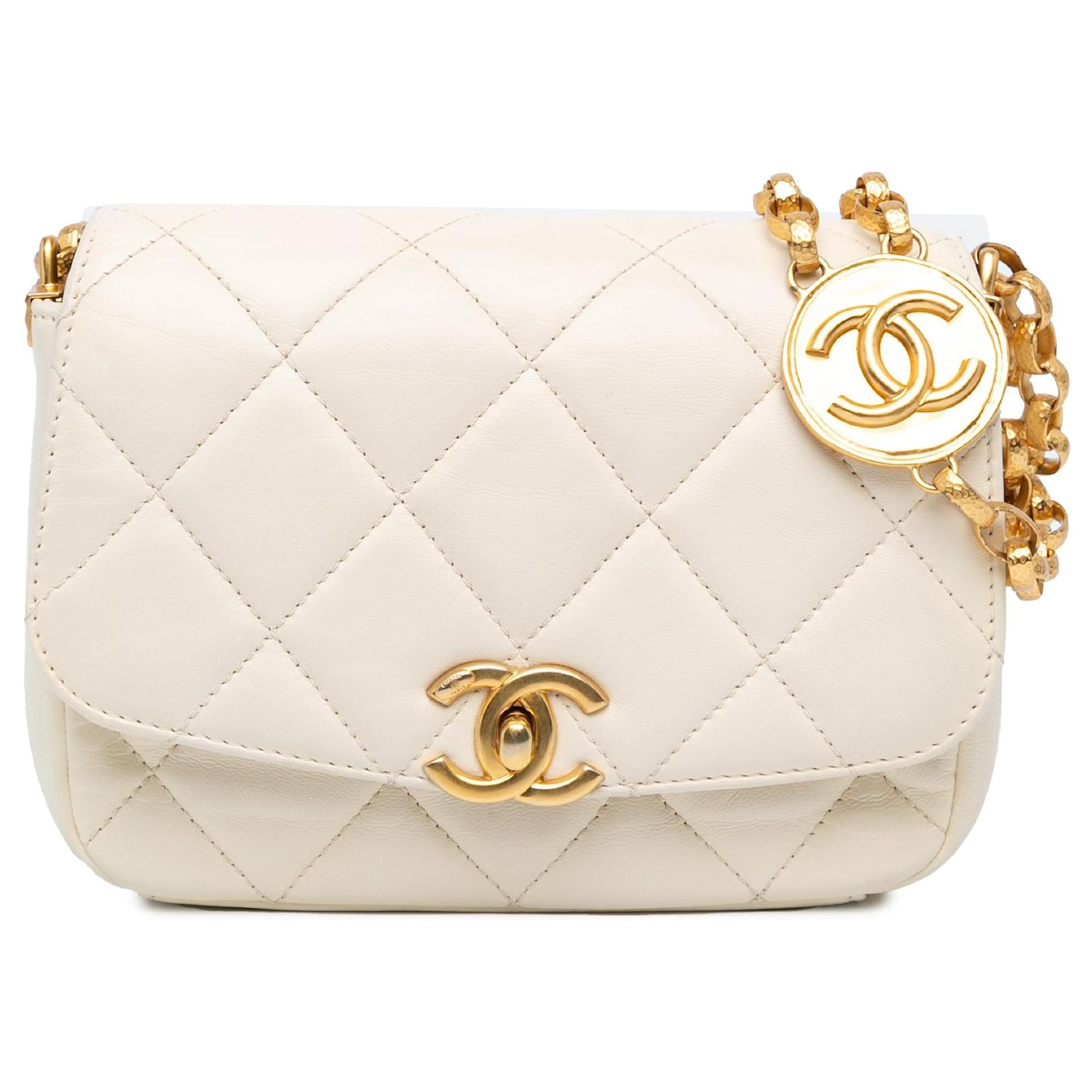 Chain Borsa Chanel Bianca Piccola Borse Chanel Mini Chanel