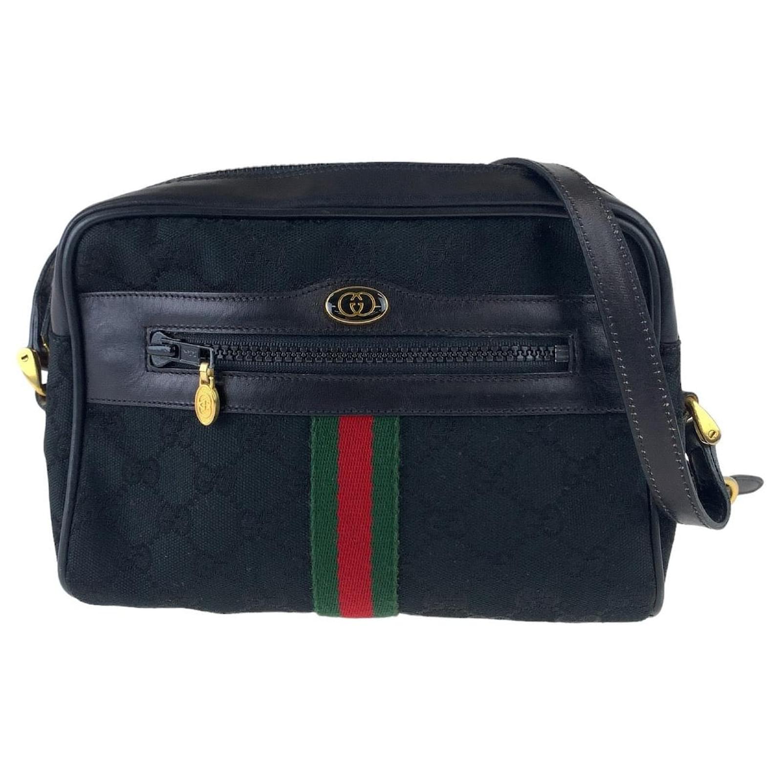 Gucci Vintage GG Canvas Shoulder Bag