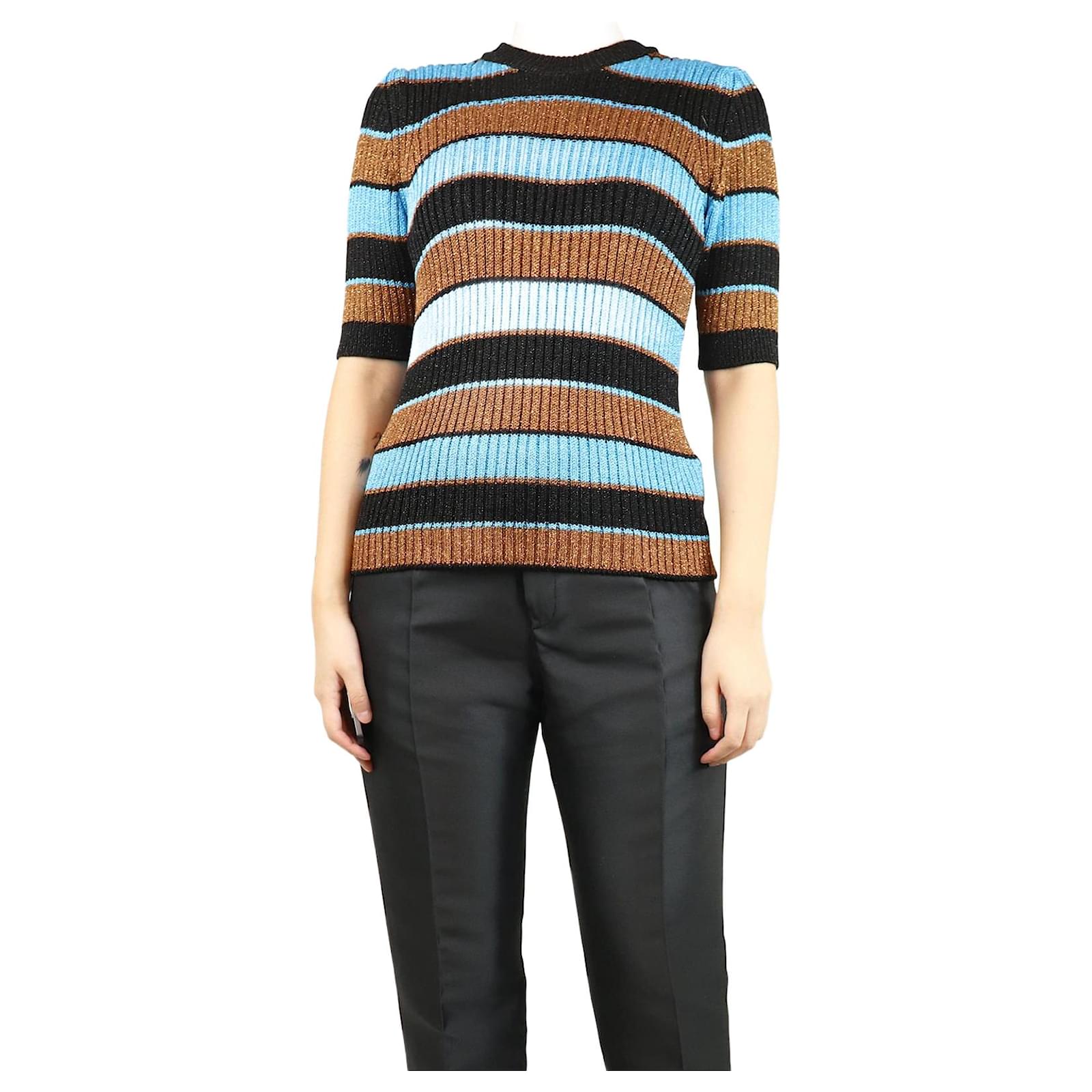 Ganni Lurex Striped Knit Ganni Multicolour Lurex Striped