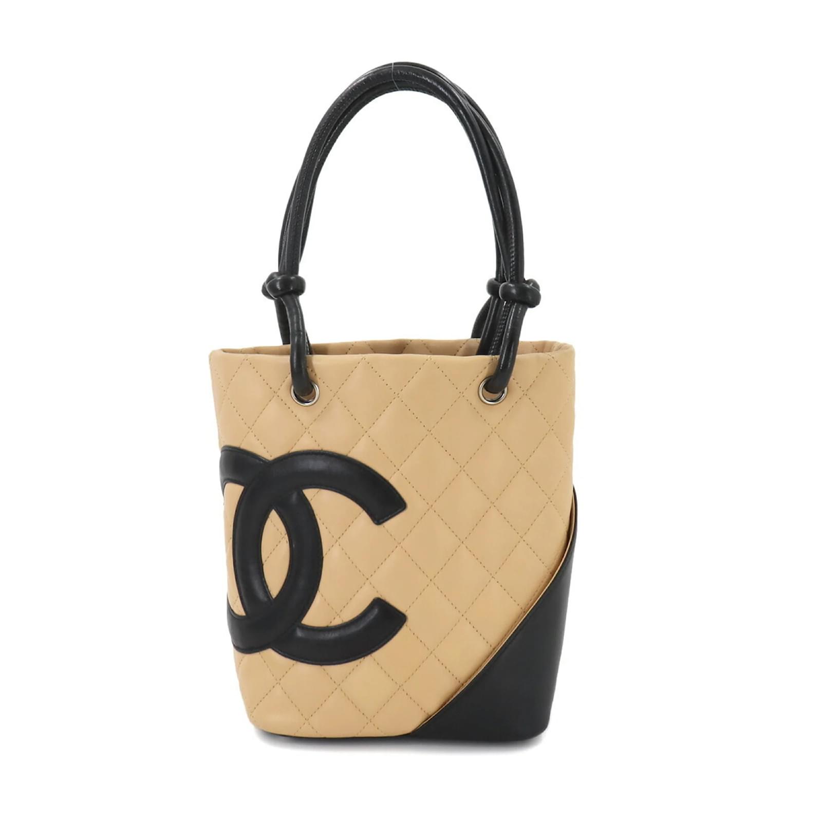 CHANEL Cambon Line Leather Tote Bag