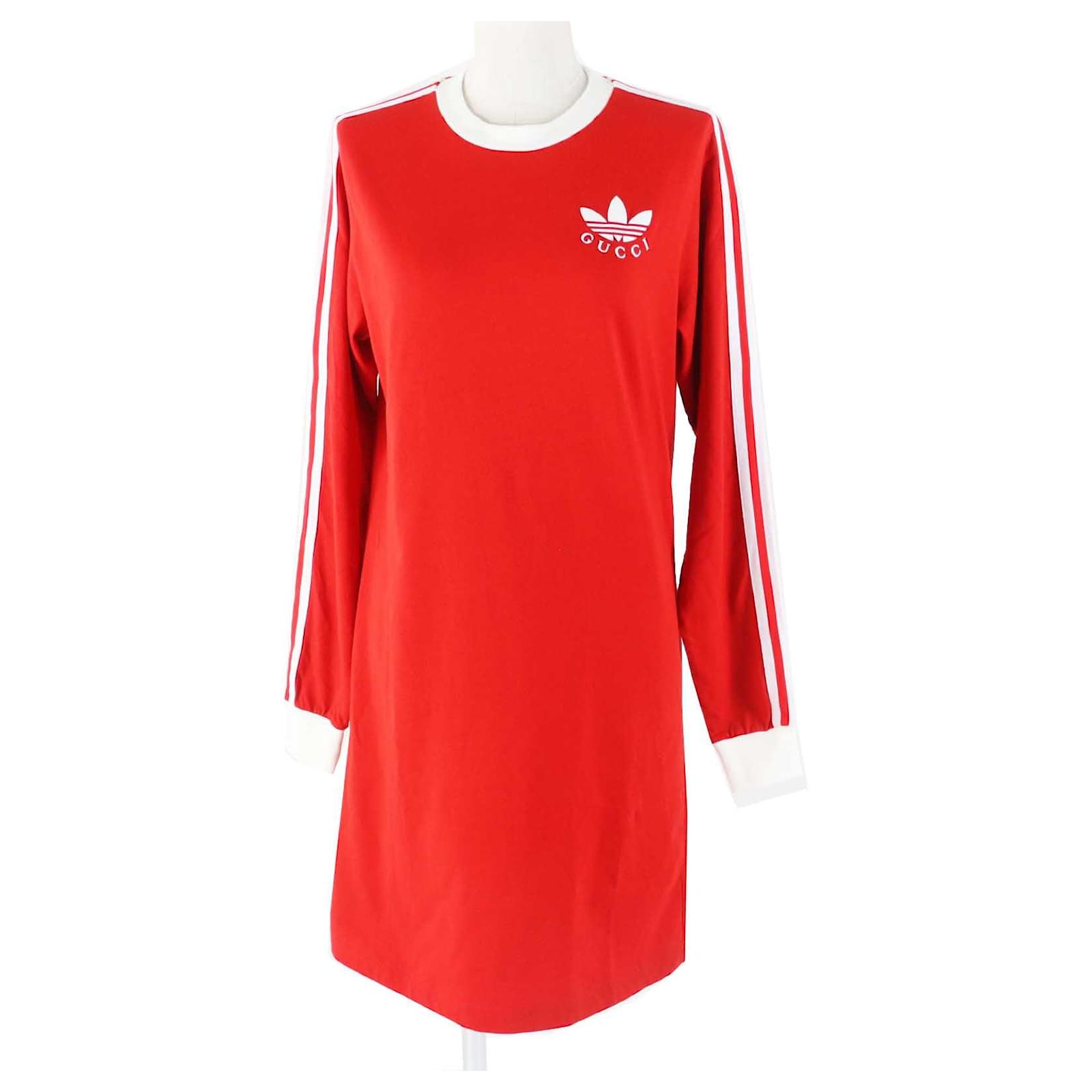 gucci t shirt dress - Leather-trimmed horsebit-embellished cotton-poplin mini ensuring comfort and style Gucci Adidas Cotton T-shirt Dress