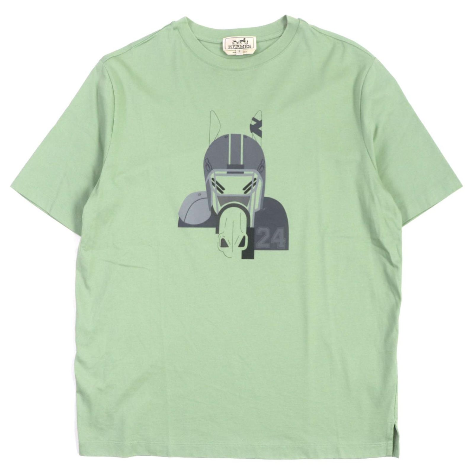 Hermès Hermes Cotton T-shirt Green S Men ref.JC1741113 (Sold 
