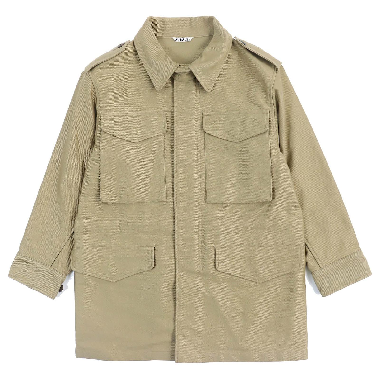 Autre Marque AURALEE Washed Double Cloth Field Jacket Beige ref 