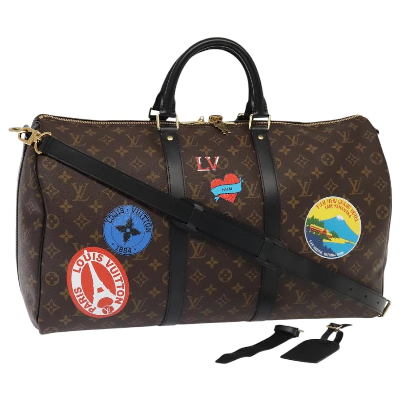 LOUIS VUITTON Monogram My LV Sticker Keepall Bandouliere 50