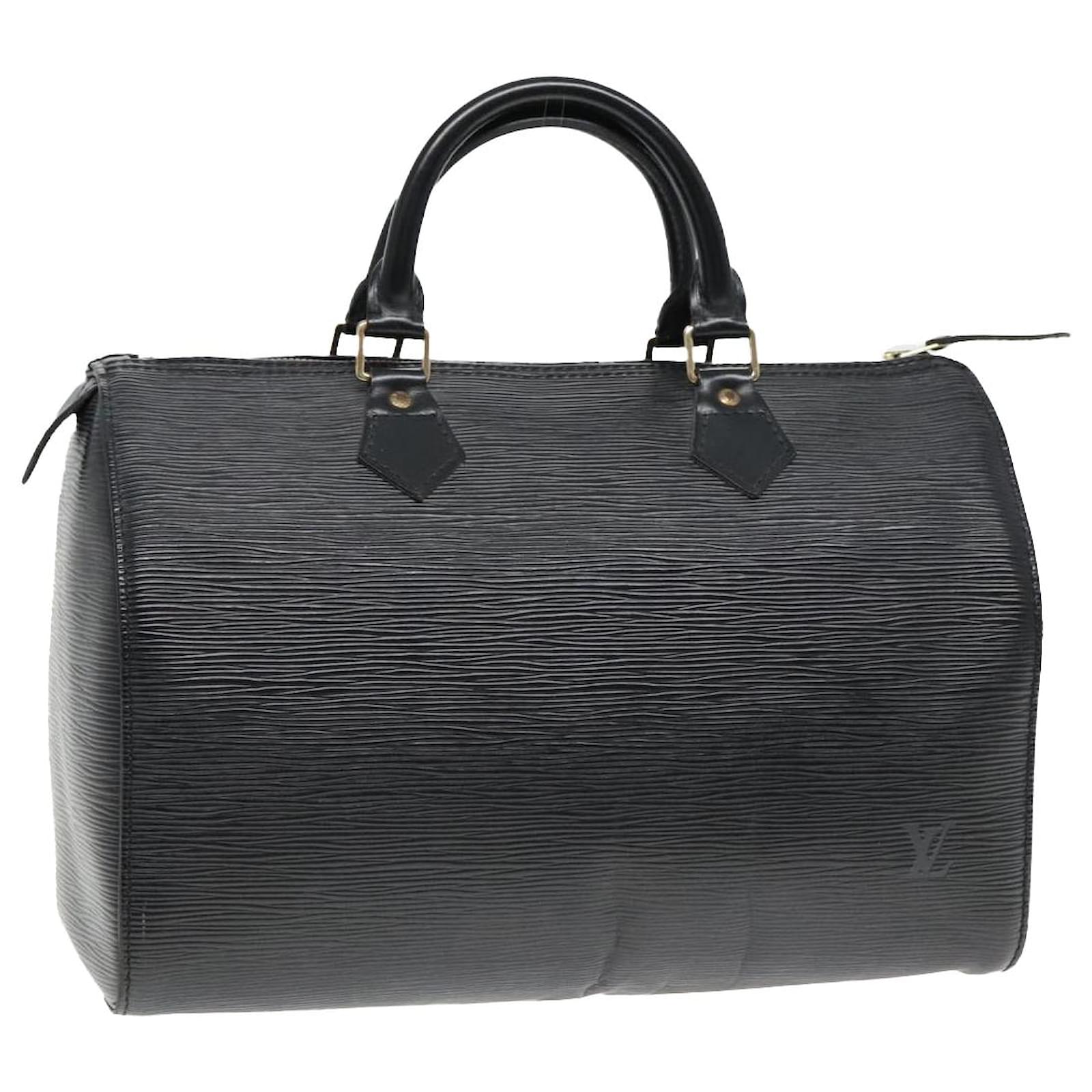 LOUIS VUITTON Epi Speedy 30 Hand Bag Noir Black M43002 LV Auth 94873 Leather ref.1747362 Joli Closet